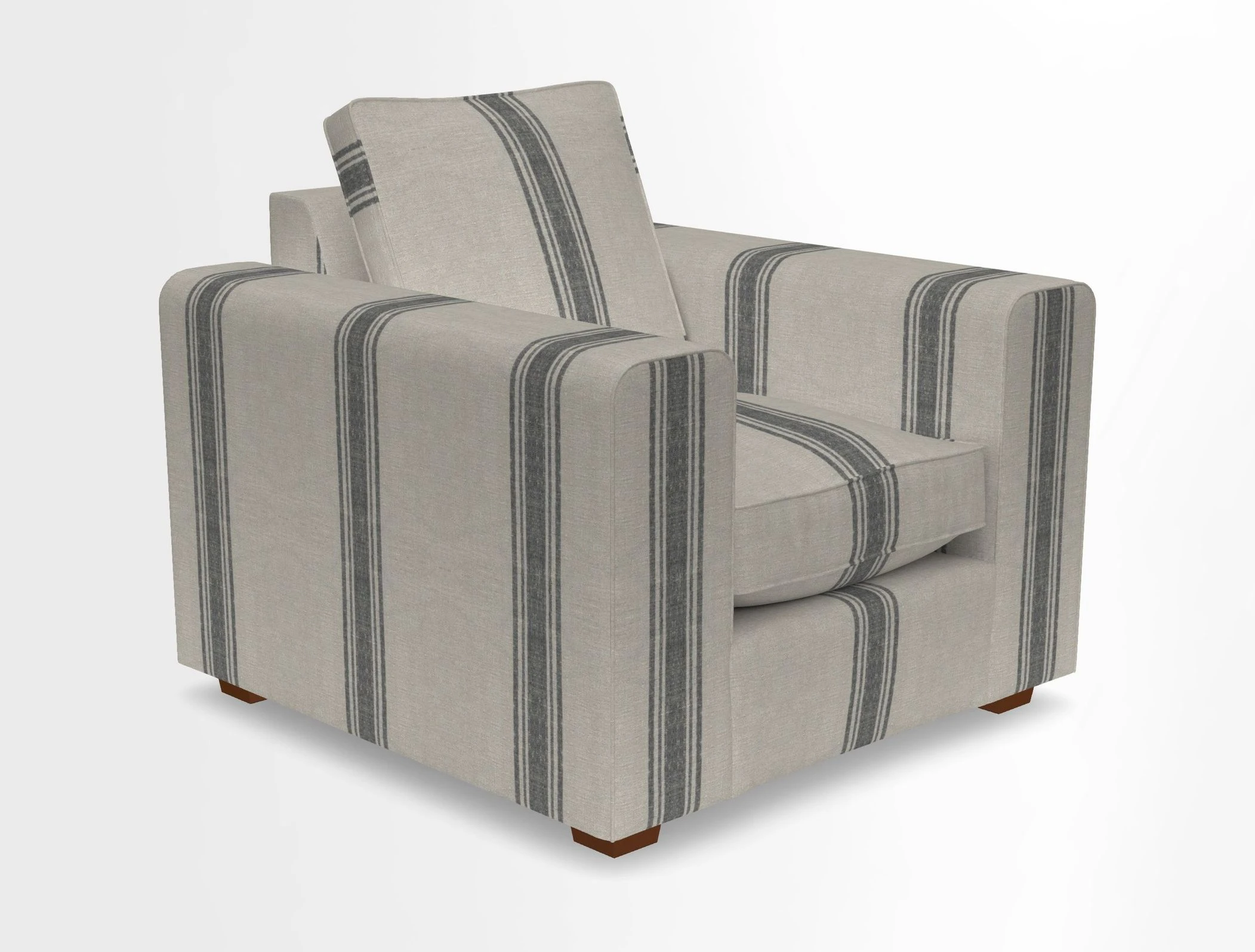 Saxmundham Chair in Two Tone Plain Biscuit