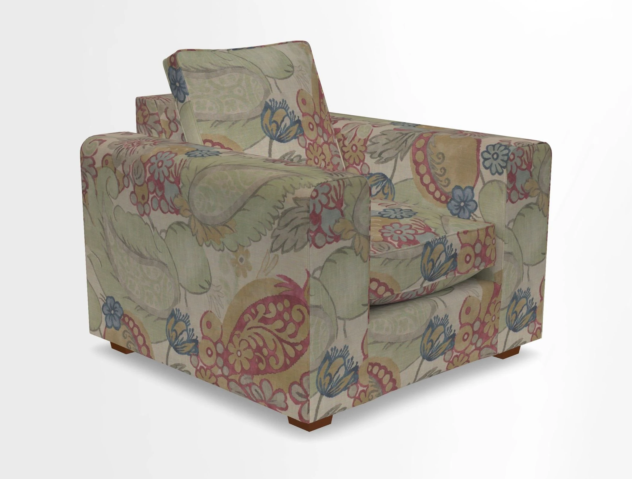 Saxmundham Chair in Two Tone Plain Biscuit
