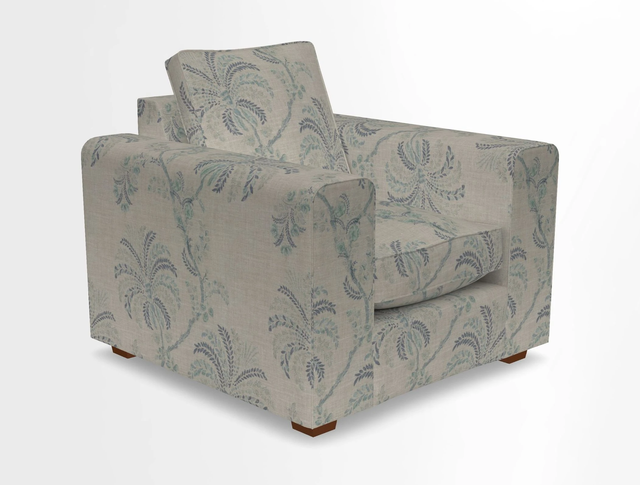 Saxmundham Chair in Two Tone Plain Biscuit