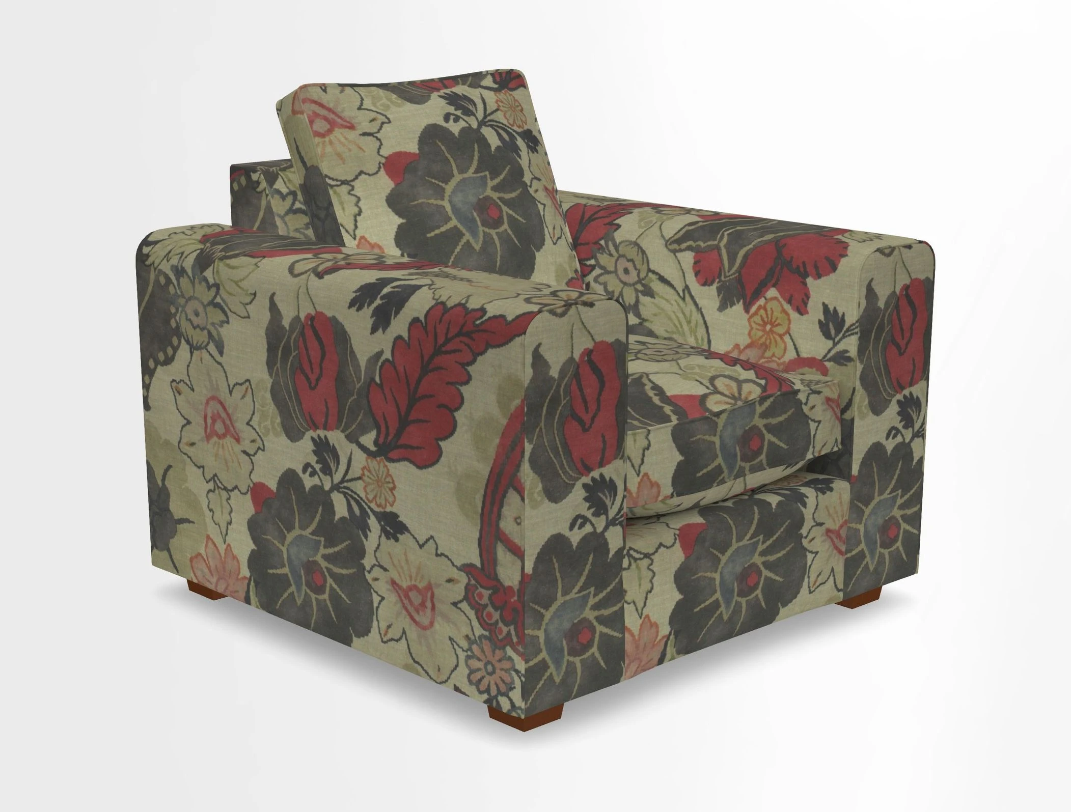 Saxmundham Chair in Two Tone Plain Biscuit