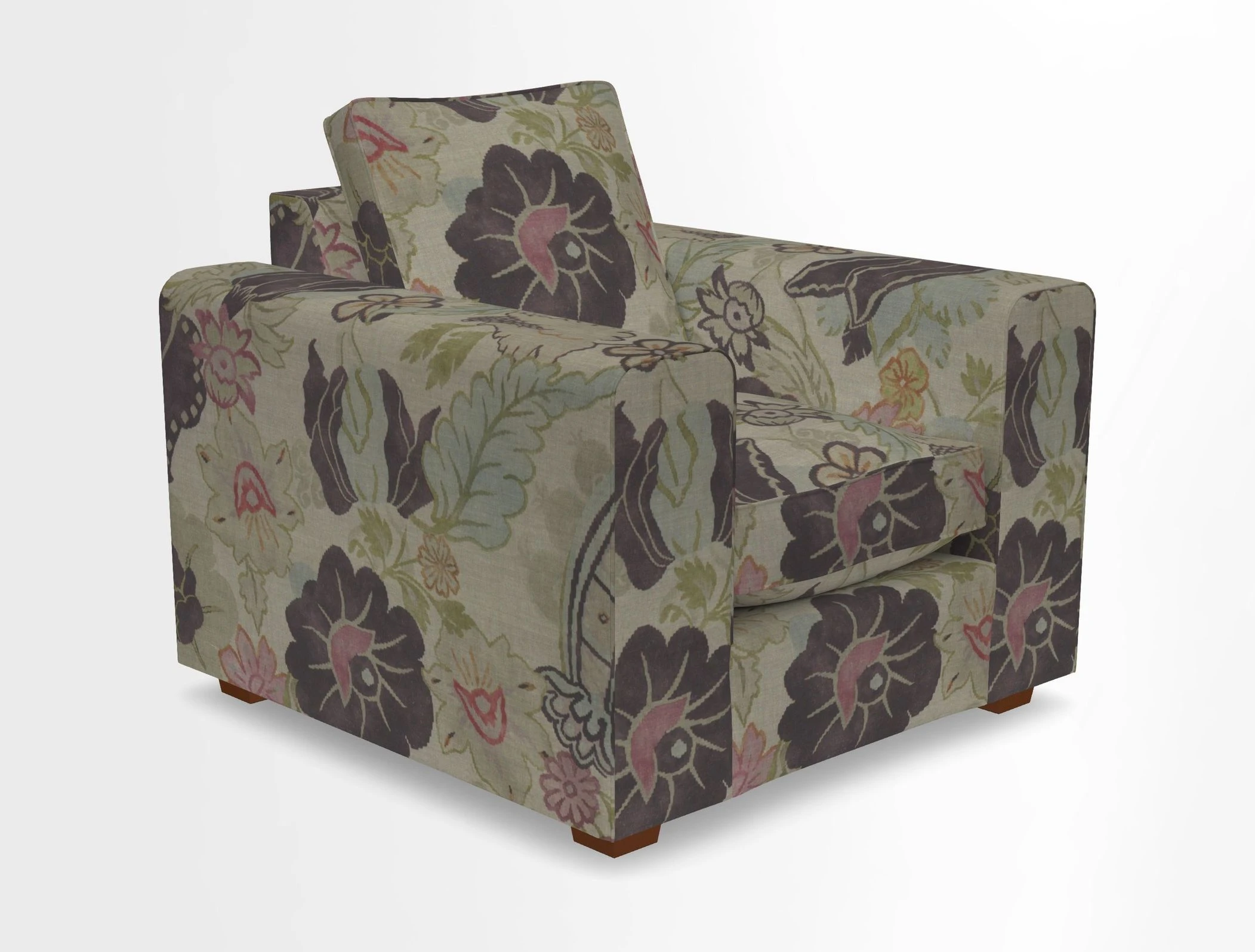 Saxmundham Chair in Two Tone Plain Biscuit