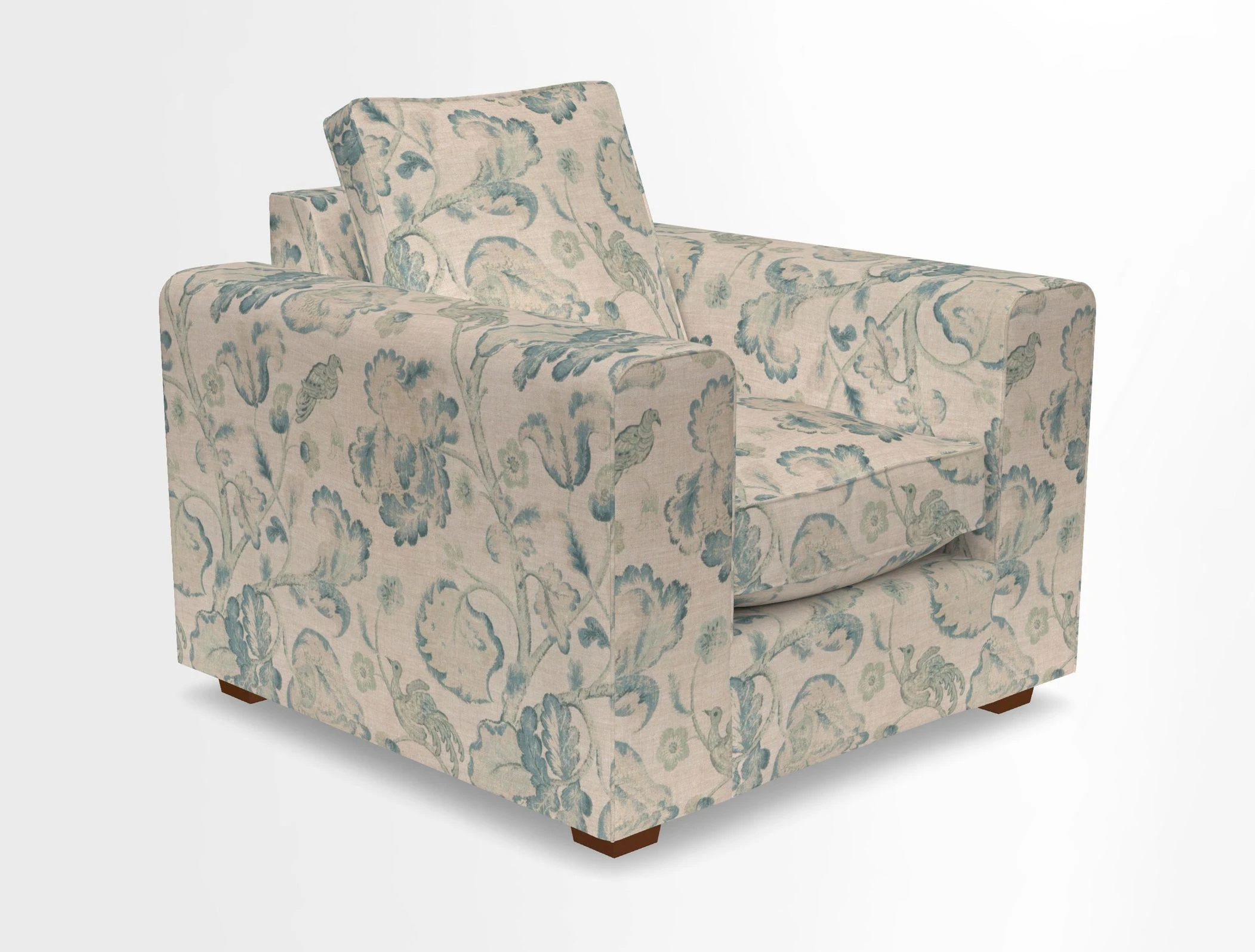 Saxmundham Chair in Two Tone Plain Biscuit