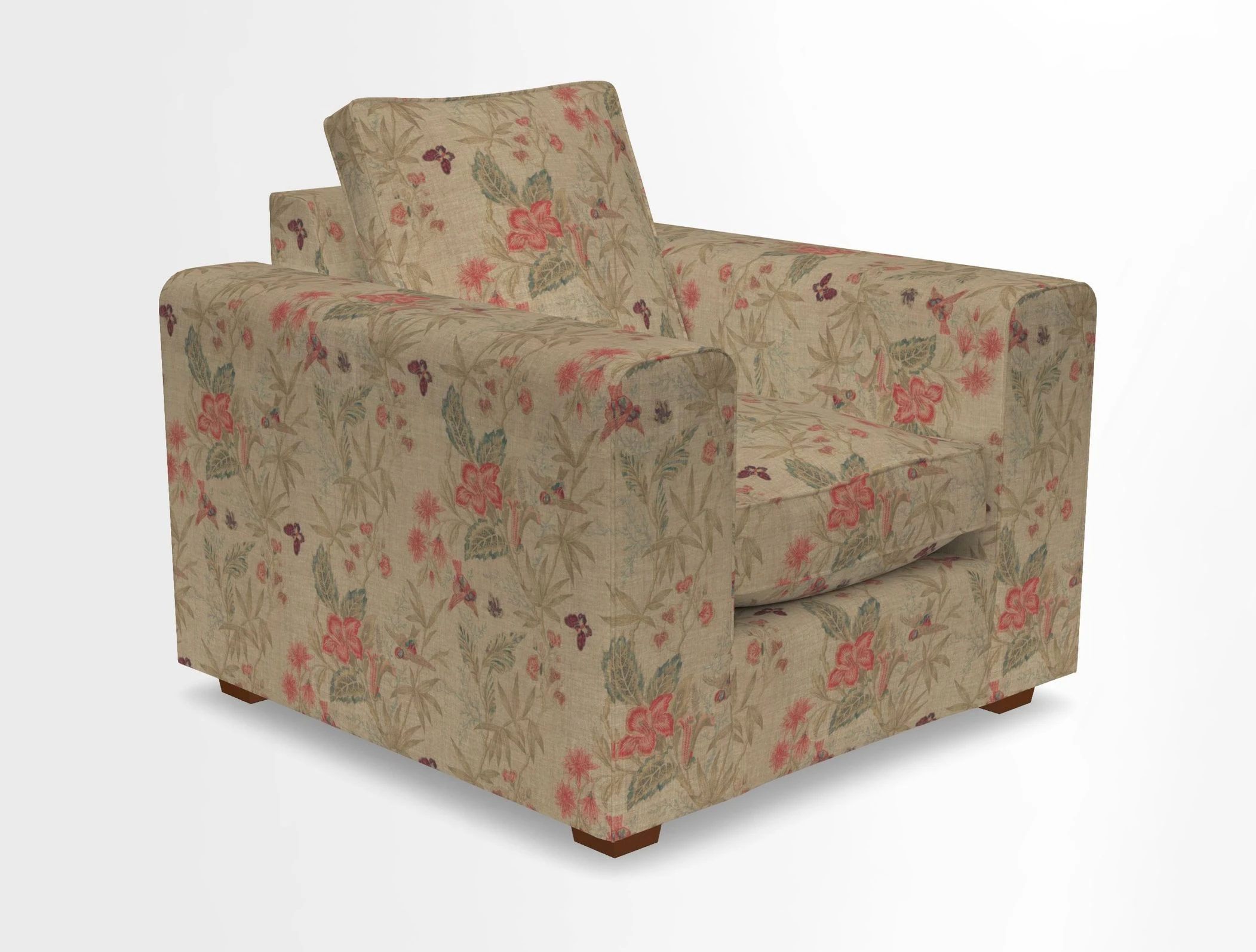 Saxmundham Chair in Two Tone Plain Biscuit