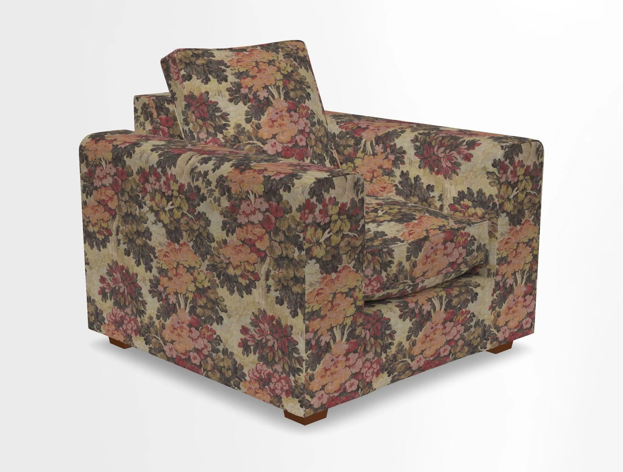 Saxmundham Chair in Two Tone Plain Biscuit