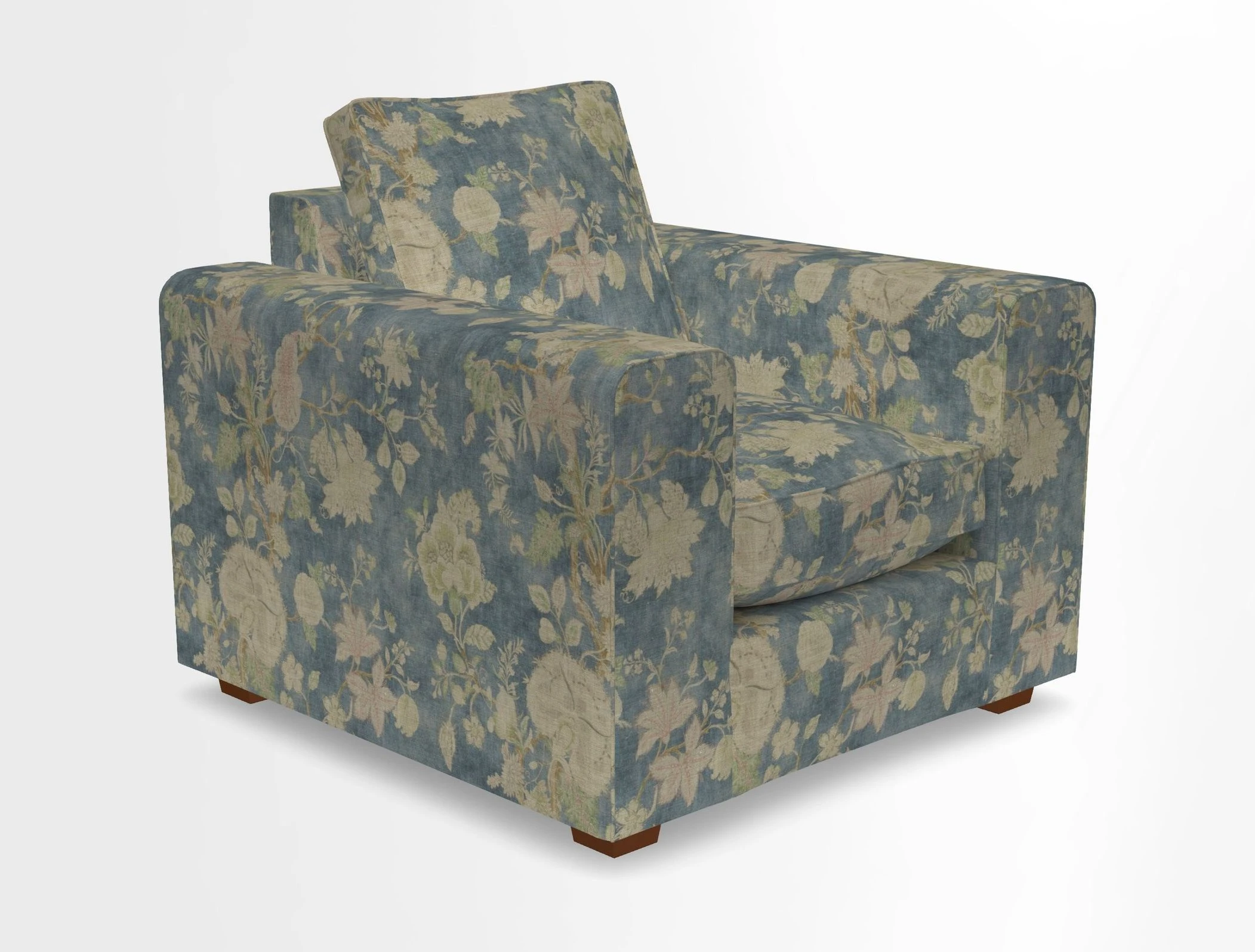 Saxmundham Chair in Two Tone Plain Biscuit