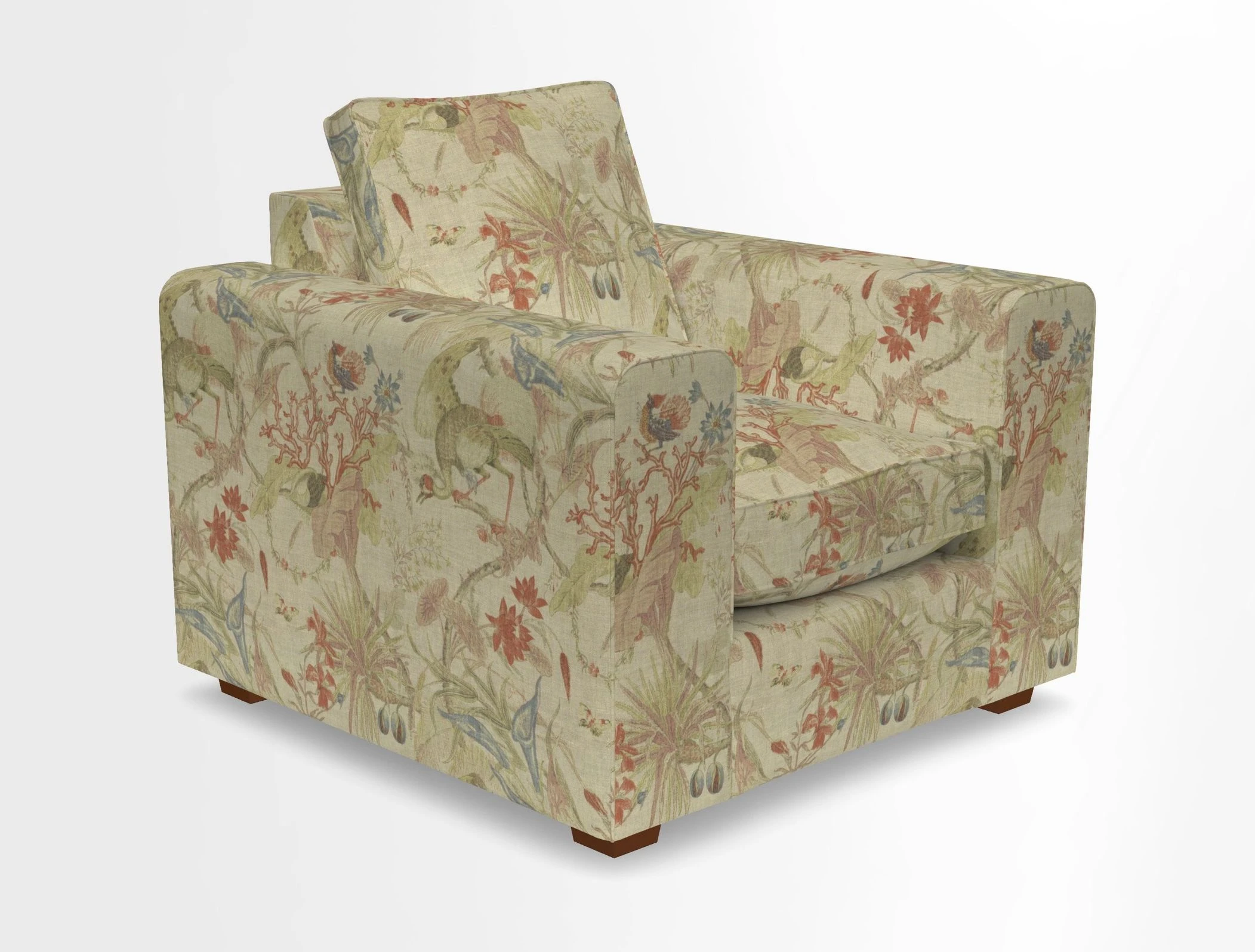 Saxmundham Chair in Two Tone Plain Biscuit