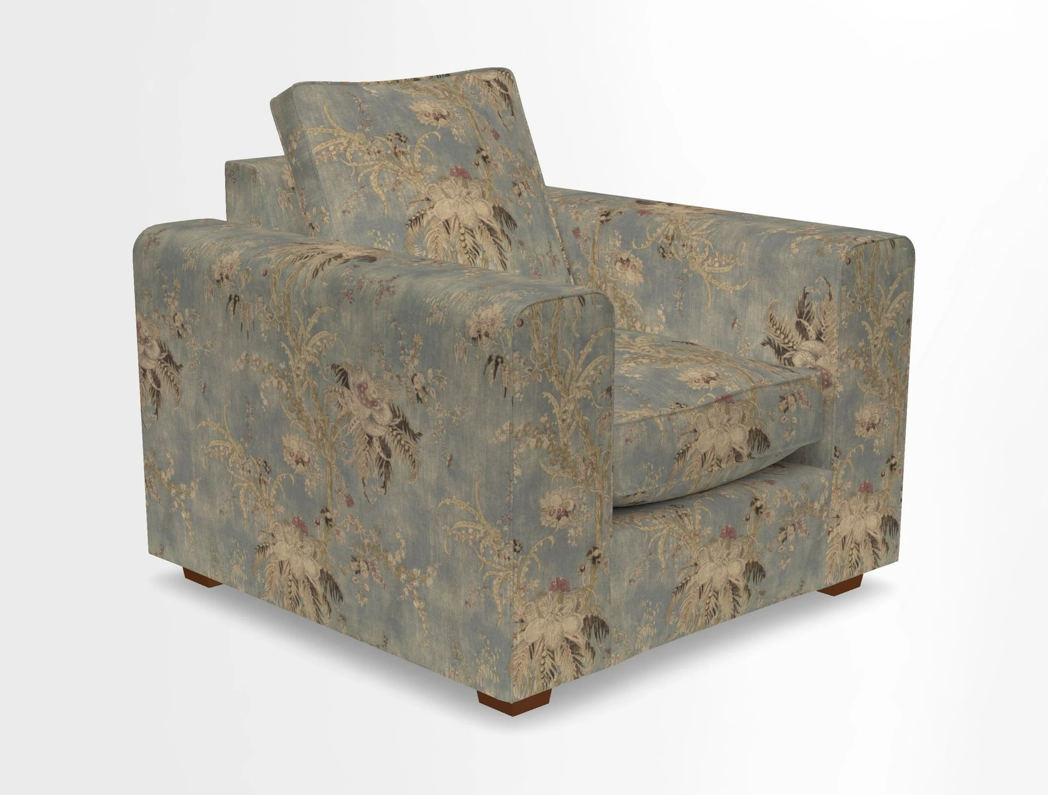 Saxmundham Chair in Two Tone Plain Biscuit