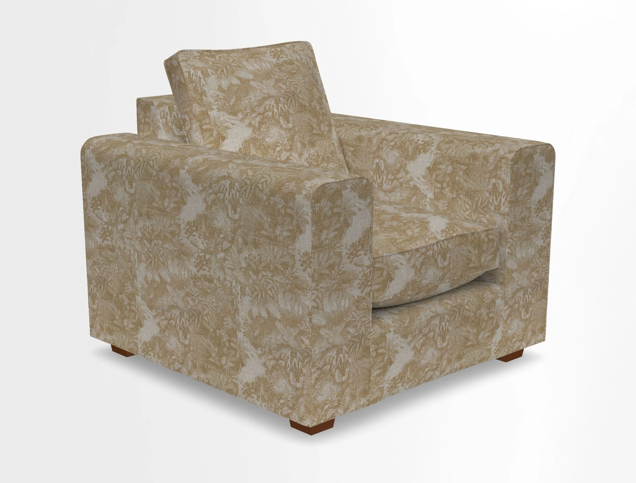 Saxmundham Chair in Two Tone Plain Biscuit