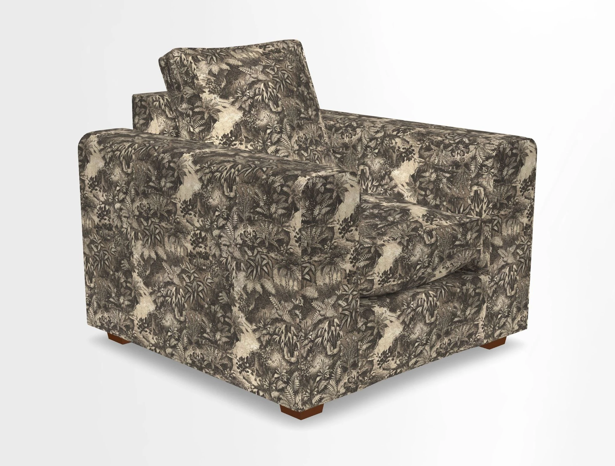 Saxmundham Chair in Two Tone Plain Biscuit