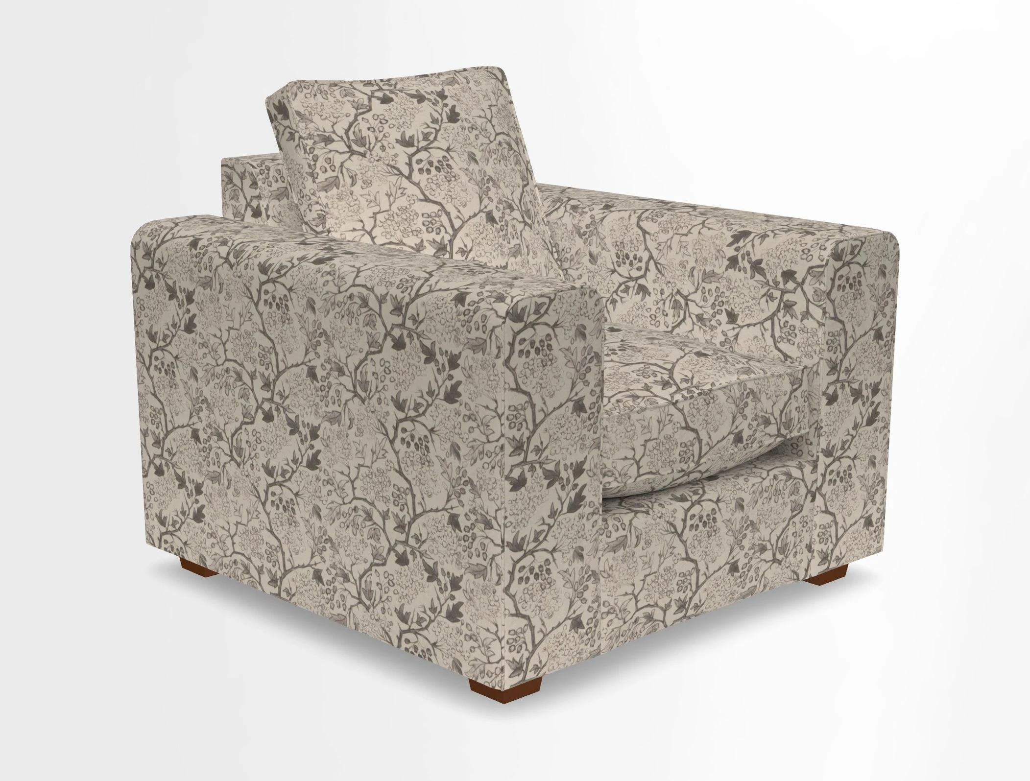 Saxmundham Chair in Two Tone Plain Biscuit