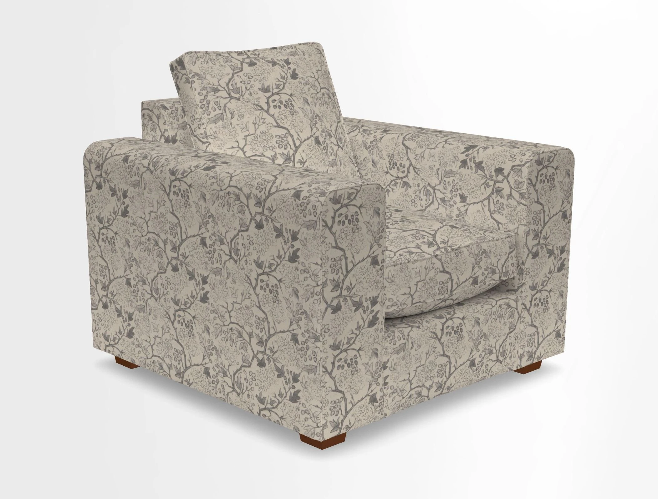 Saxmundham Chair in Two Tone Plain Biscuit