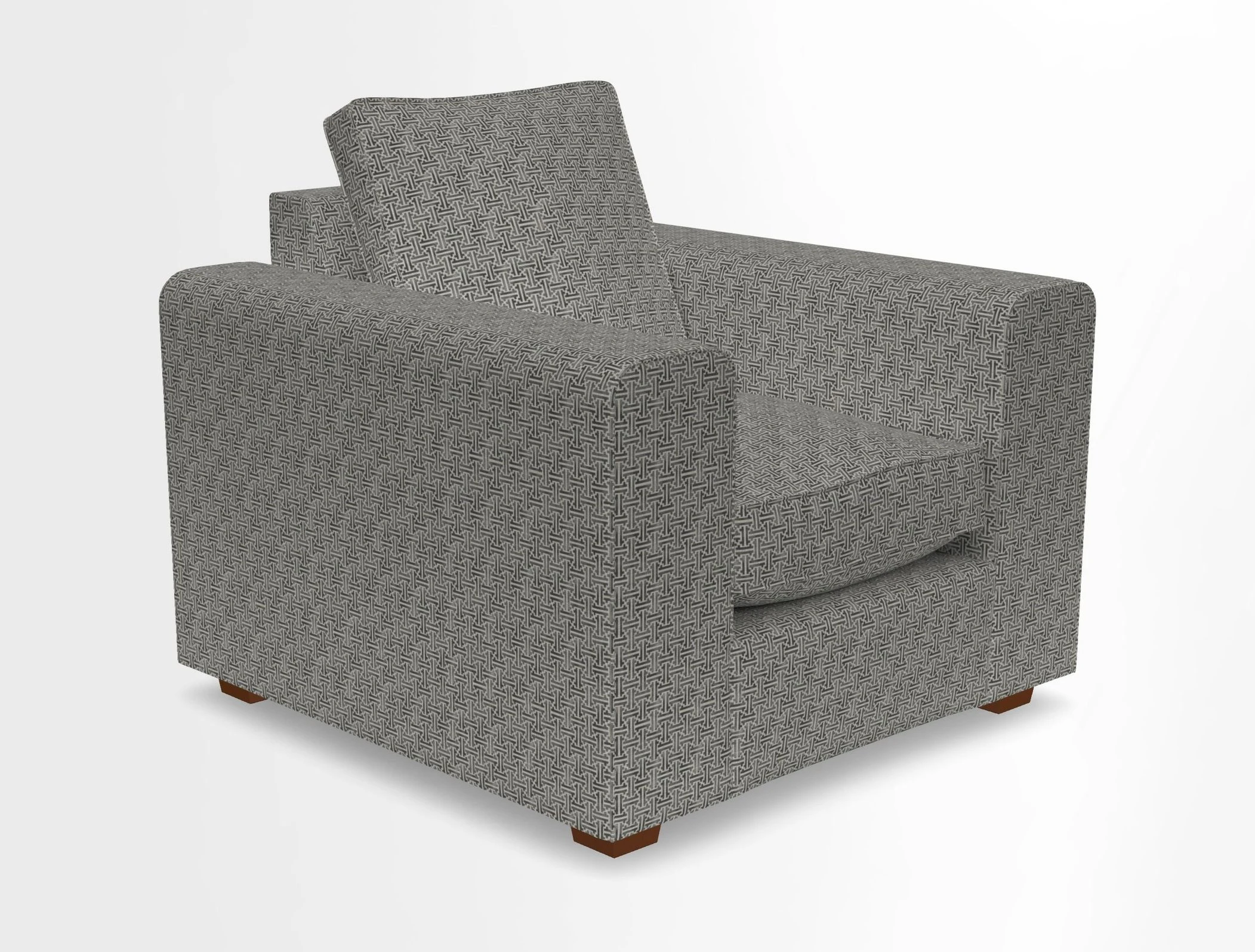 Saxmundham Chair in Two Tone Plain Biscuit