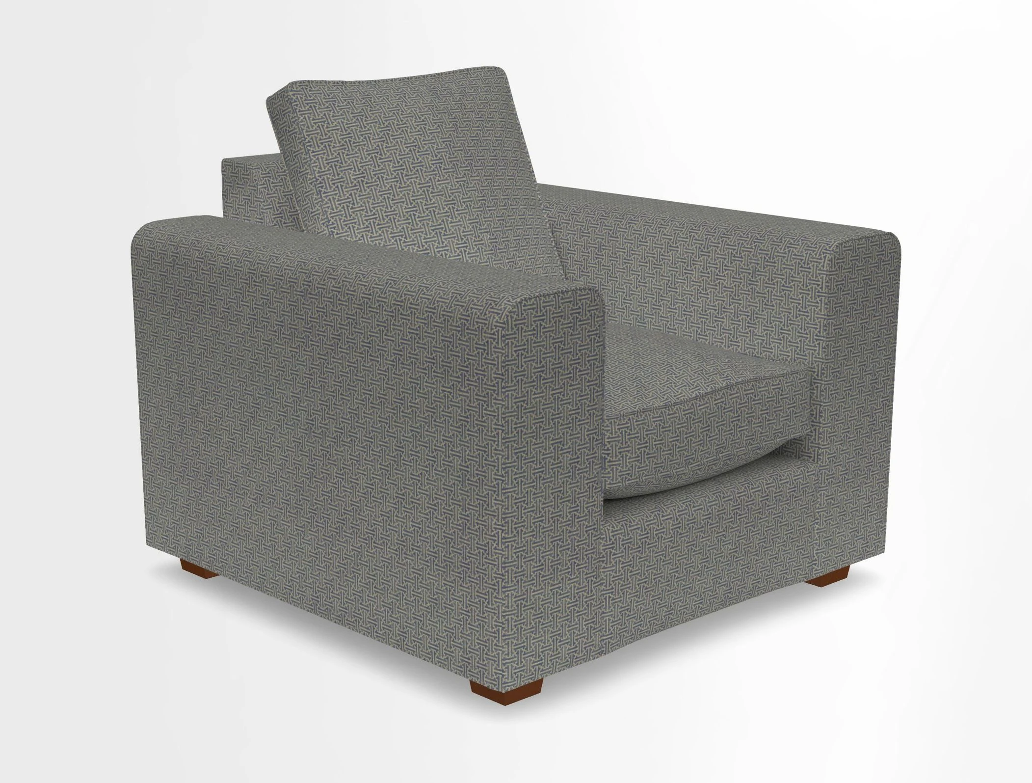 Saxmundham Chair in Two Tone Plain Biscuit