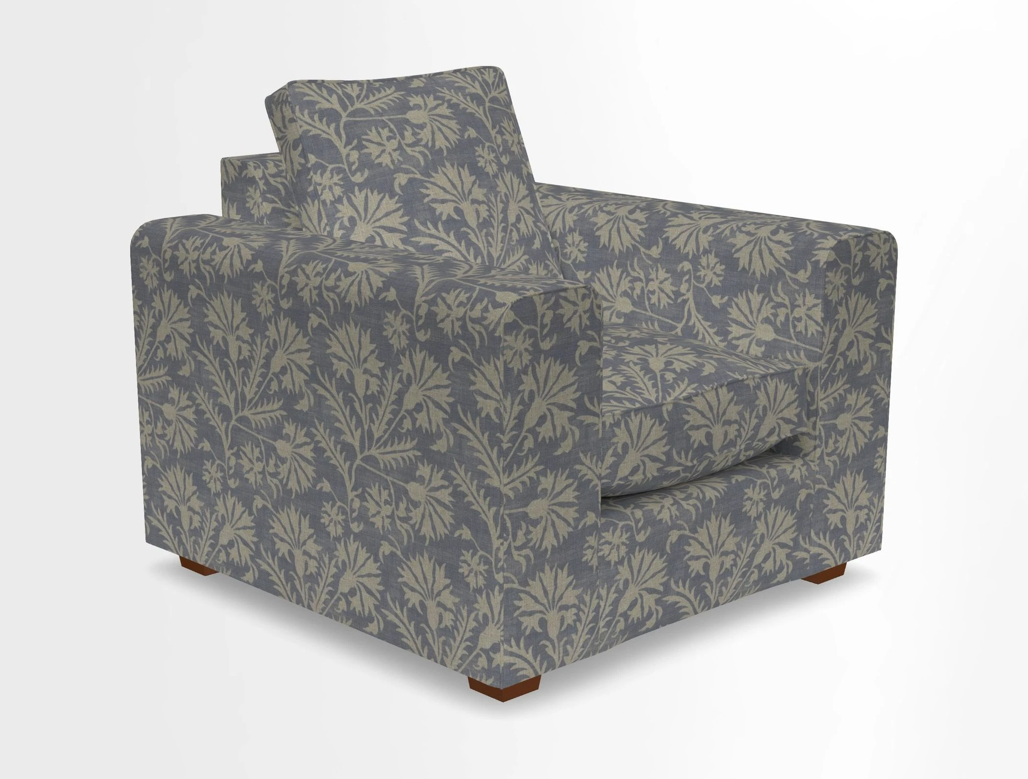 Saxmundham Chair in Two Tone Plain Biscuit