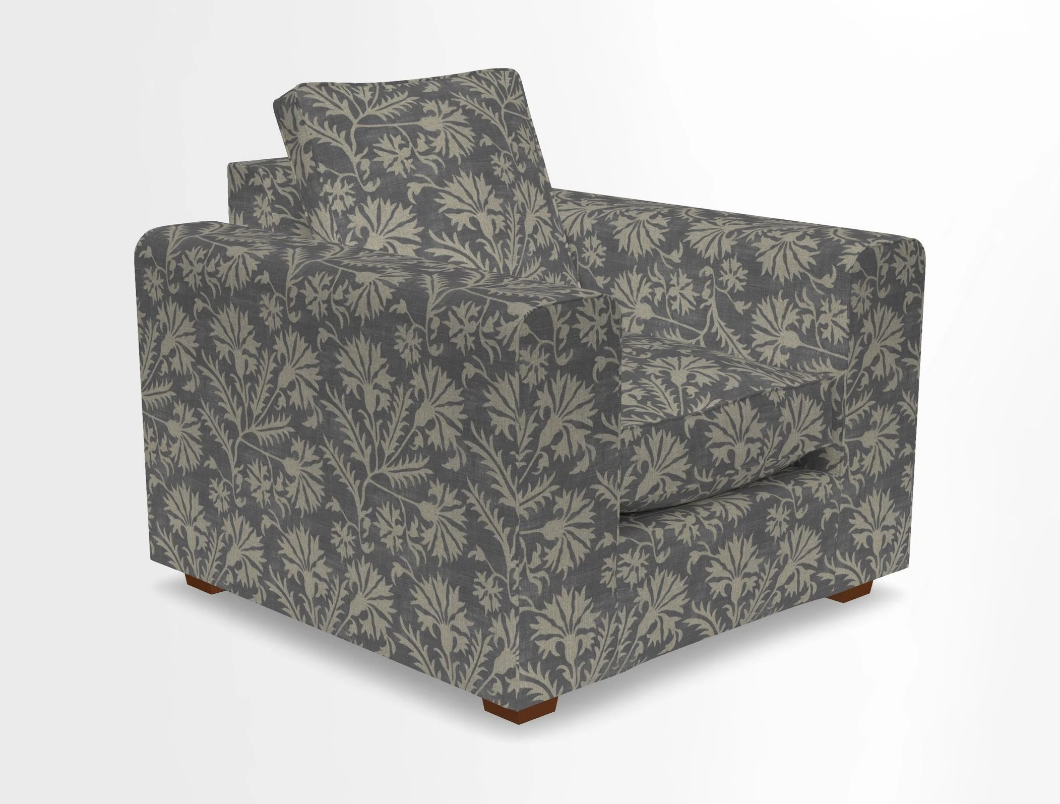 Saxmundham Chair in Two Tone Plain Biscuit
