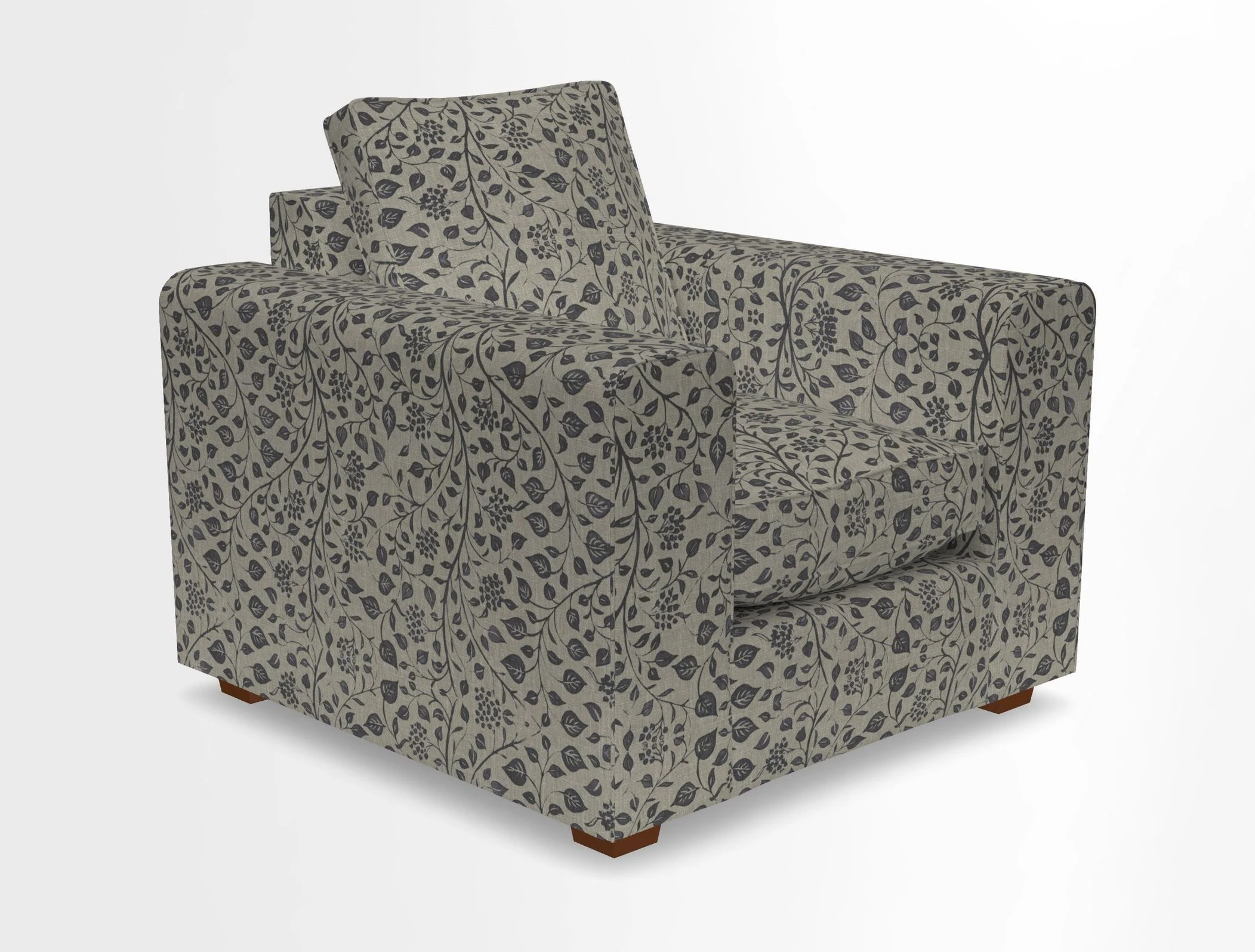Saxmundham Chair in Two Tone Plain Biscuit