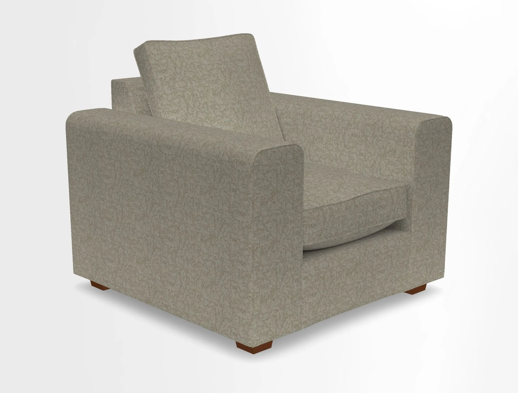 Saxmundham Chair in Two Tone Plain Biscuit
