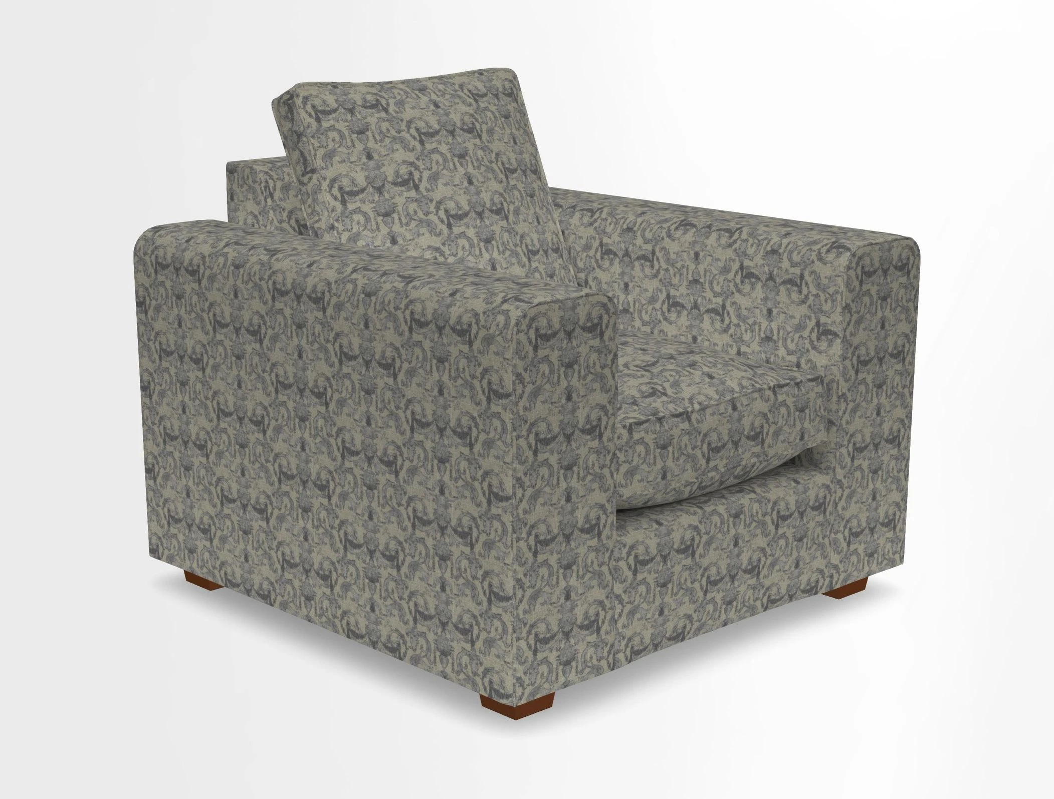 Saxmundham Chair in Two Tone Plain Biscuit