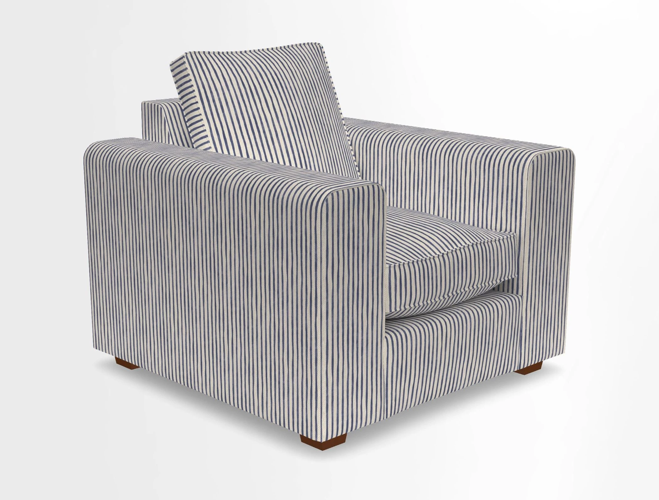 Saxmundham Chair in Two Tone Plain Biscuit