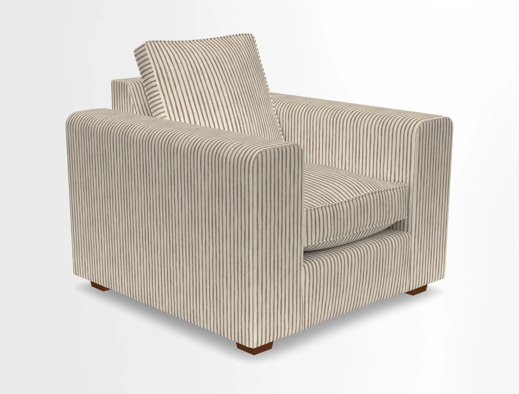 Saxmundham Chair in Two Tone Plain Biscuit