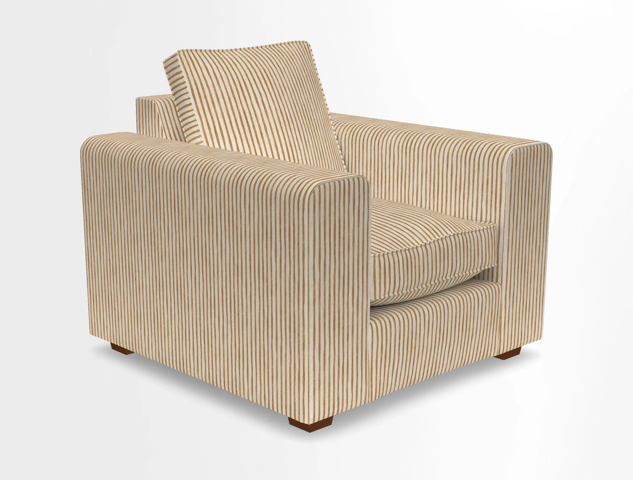 Saxmundham Chair in Two Tone Plain Biscuit