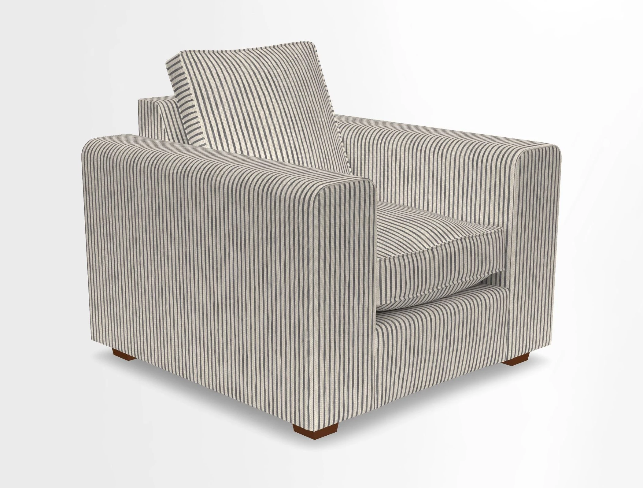 Saxmundham Chair in Two Tone Plain Biscuit