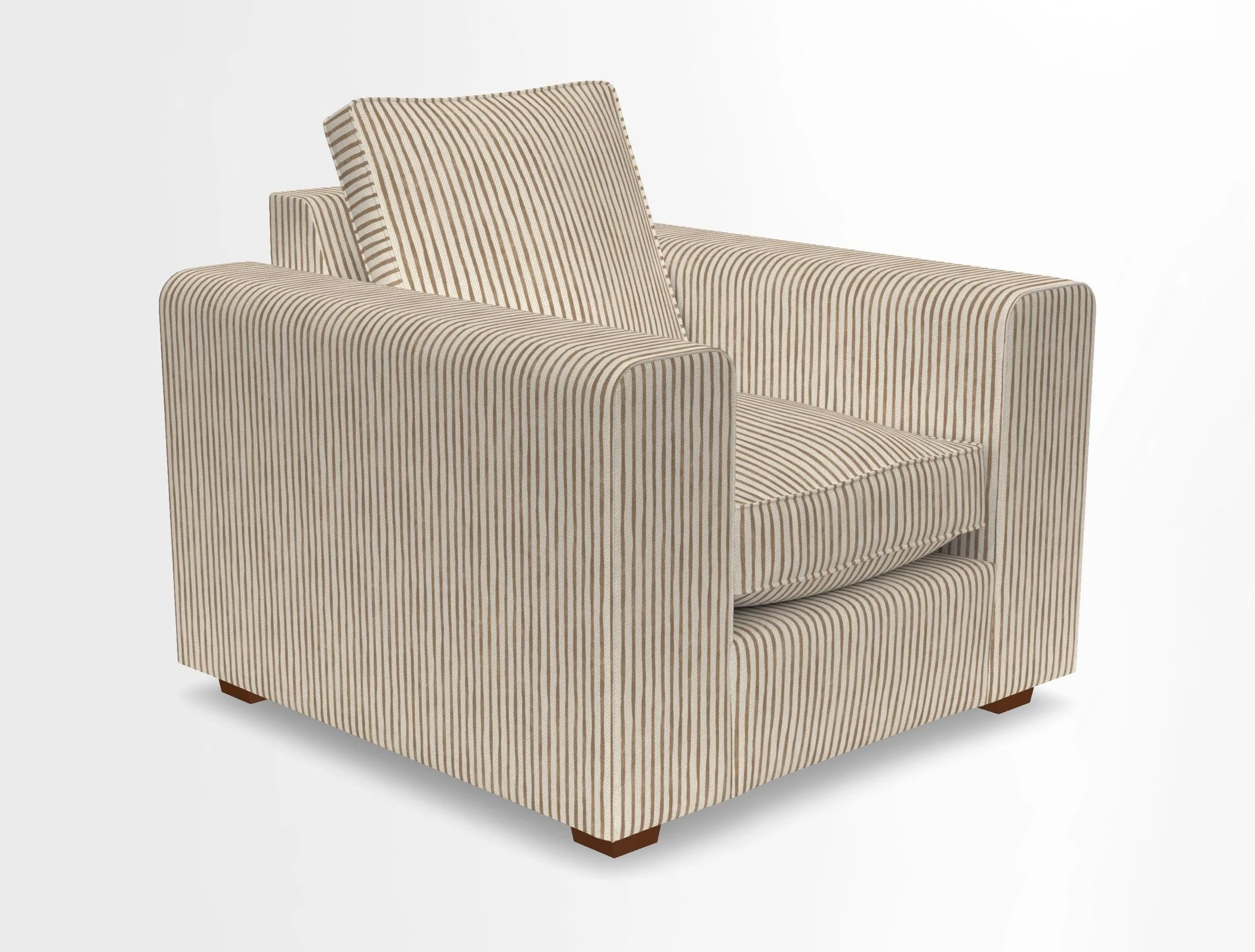 Saxmundham Chair in Two Tone Plain Biscuit