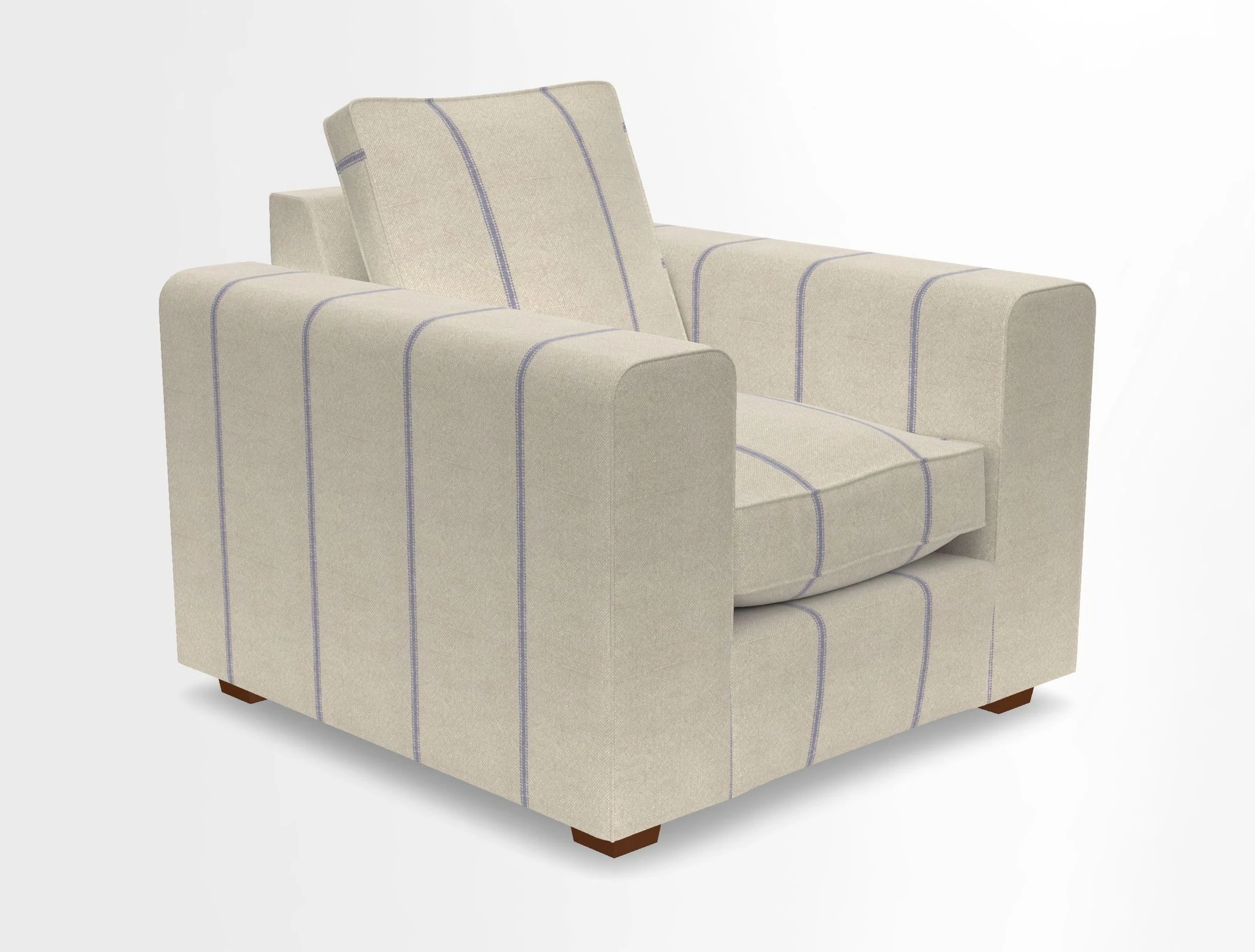 Saxmundham Chair in Two Tone Plain Biscuit