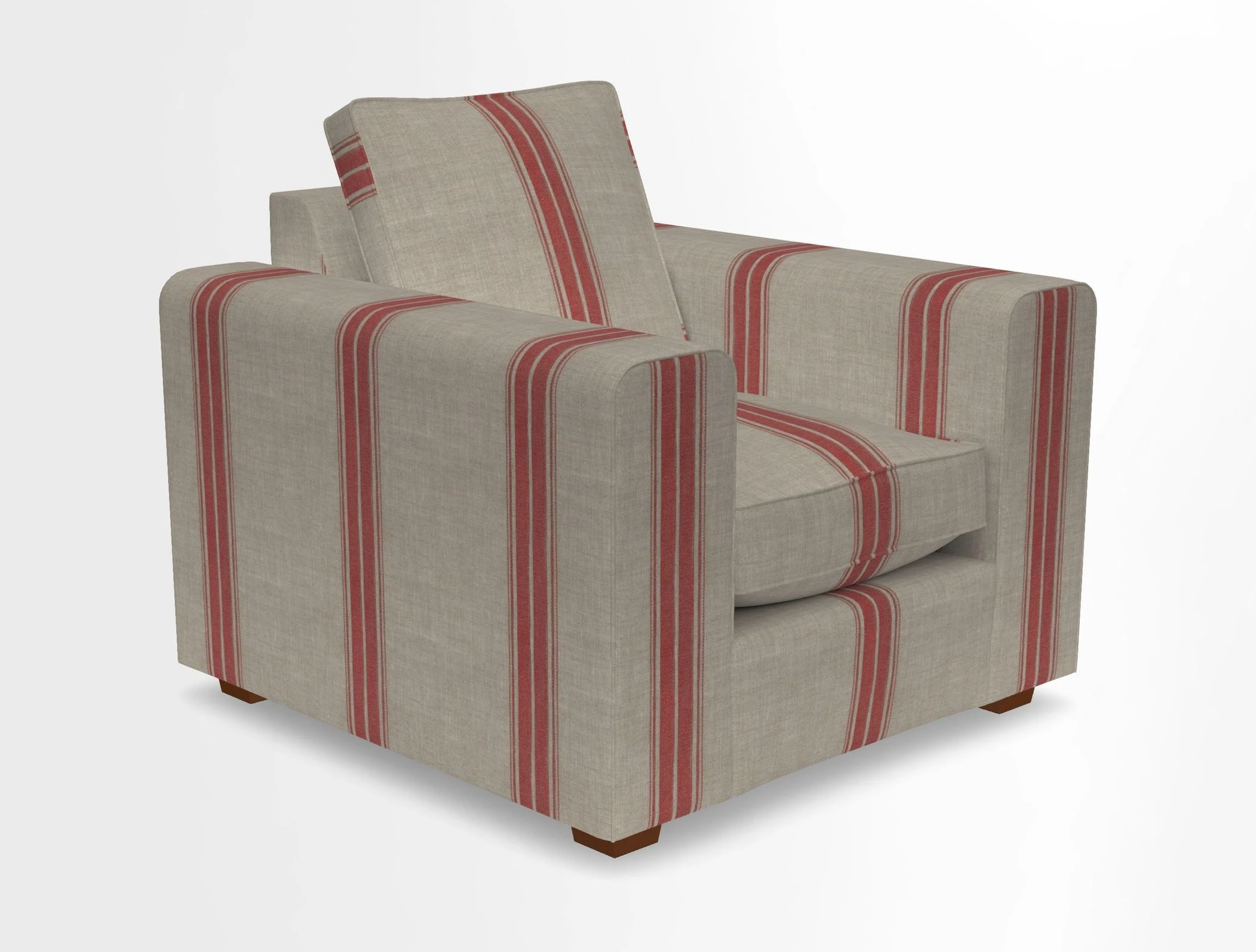 Saxmundham Chair in Two Tone Plain Biscuit