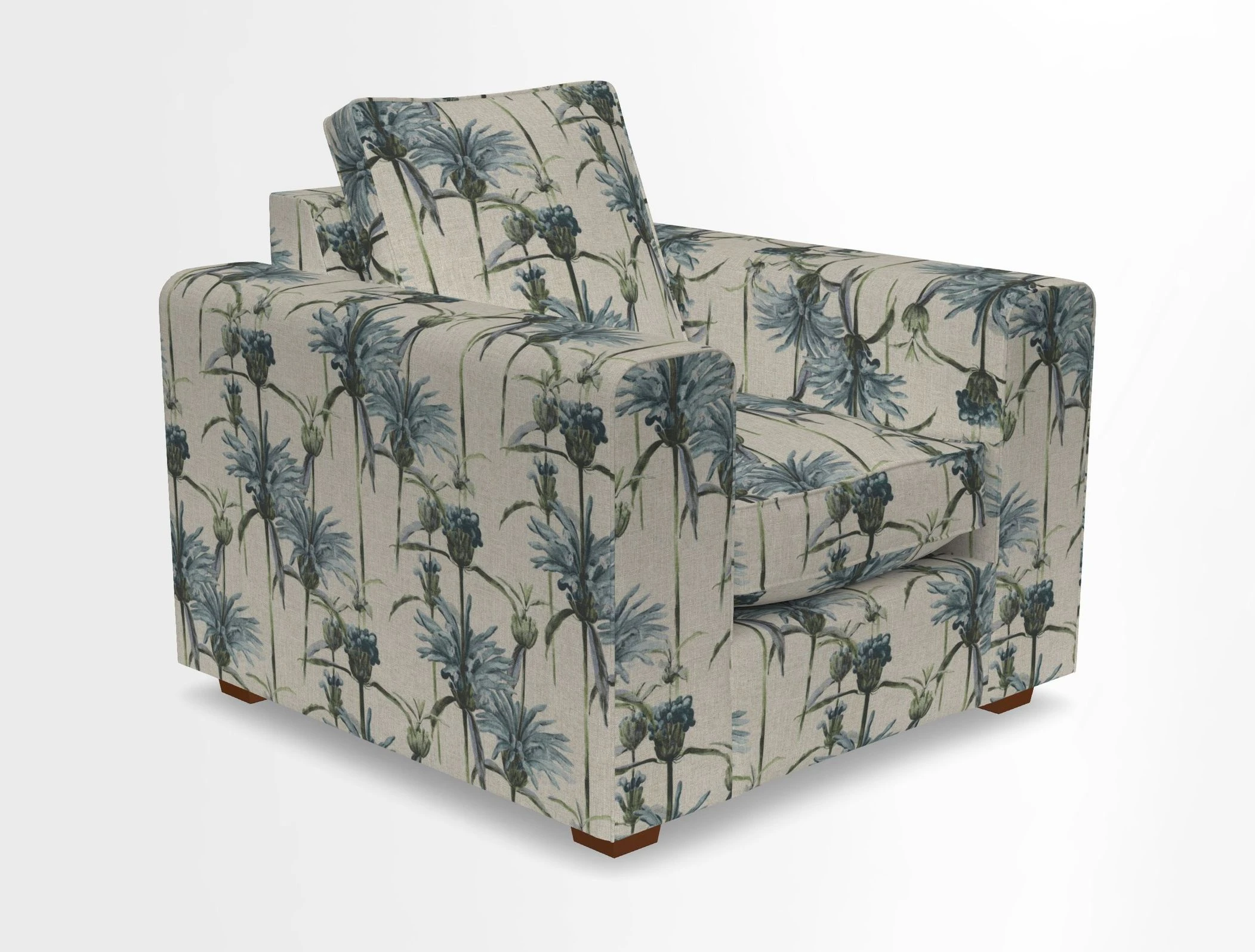 Saxmundham Chair in Two Tone Plain Biscuit
