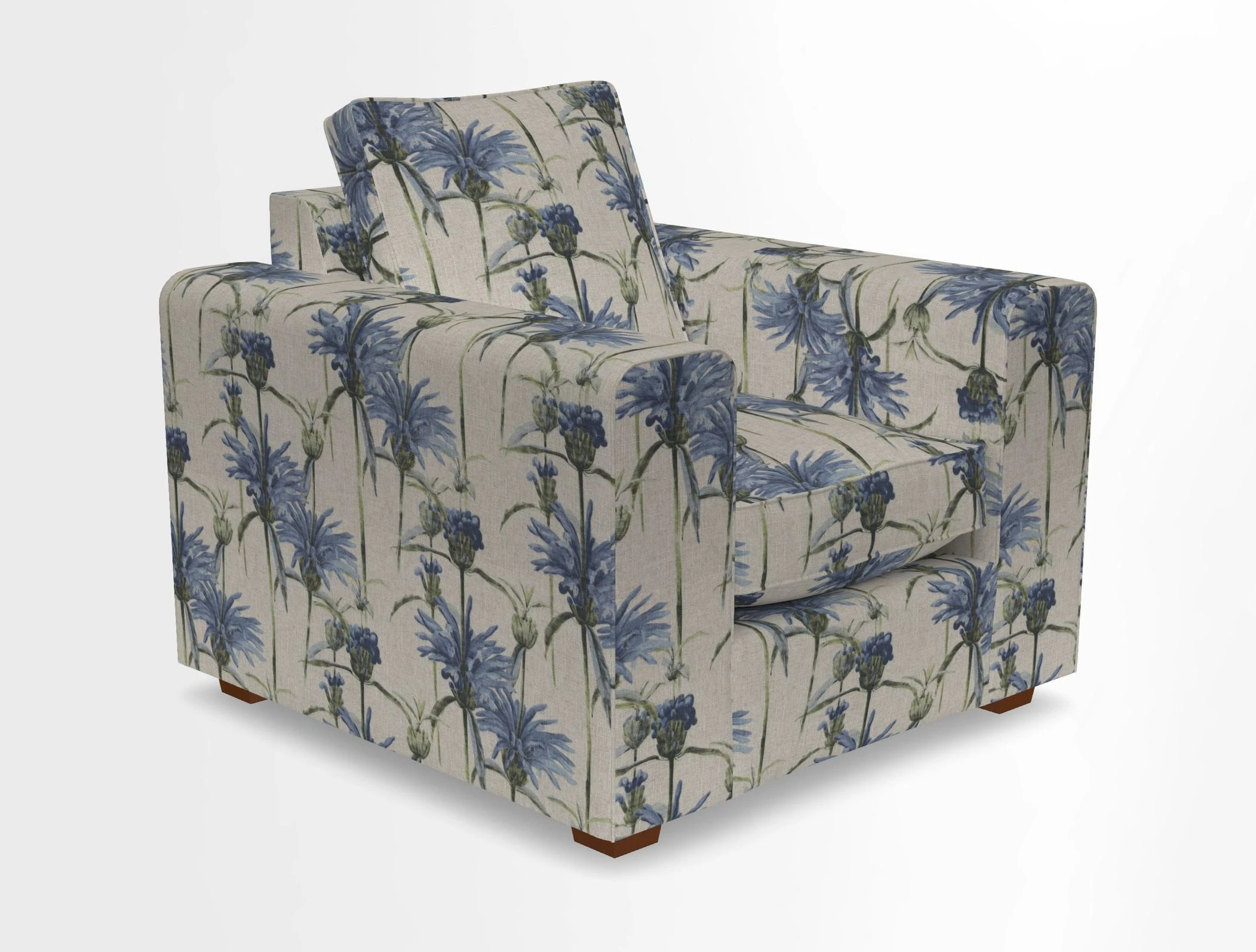 Saxmundham Chair in Two Tone Plain Biscuit