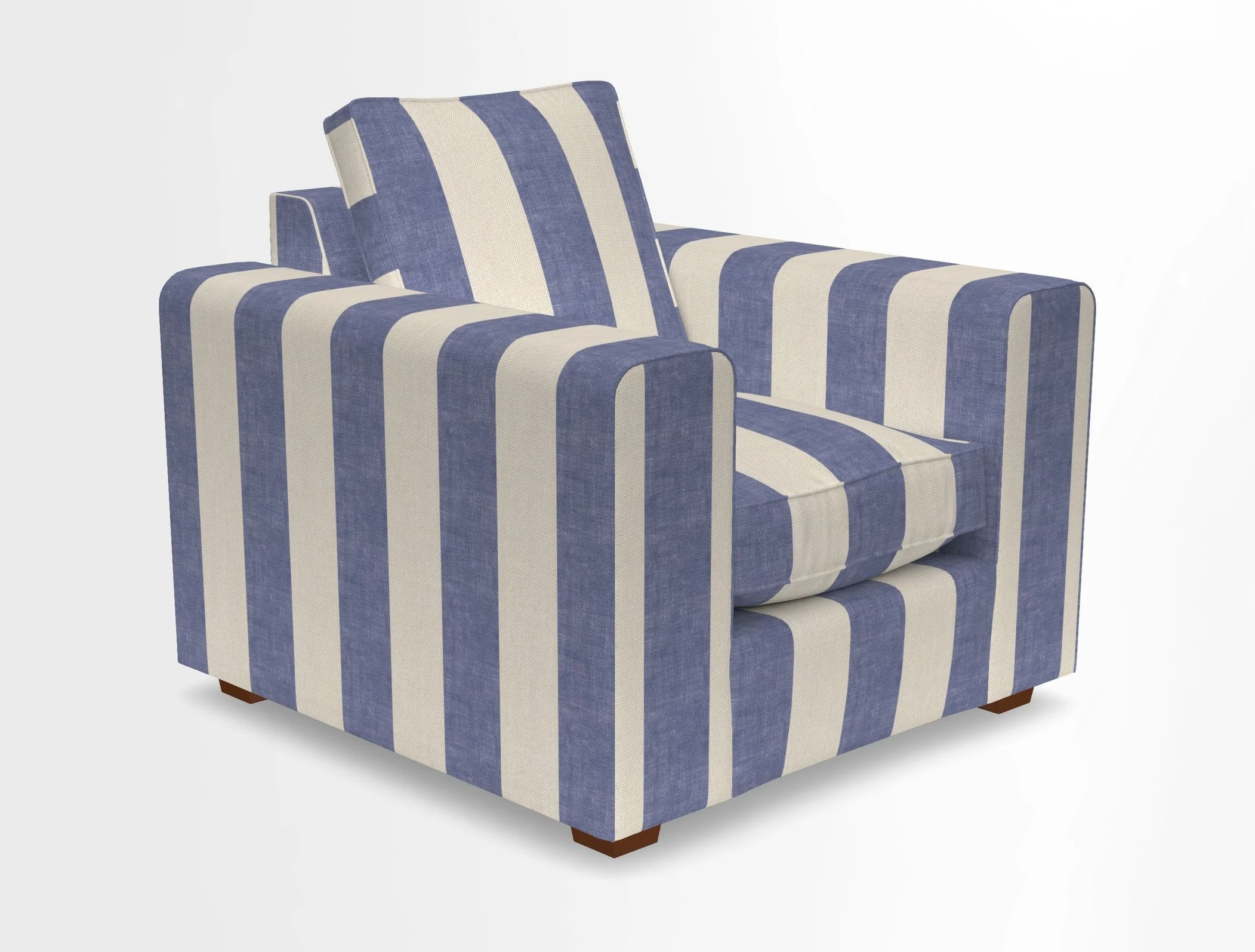 Saxmundham Chair in Two Tone Plain Biscuit