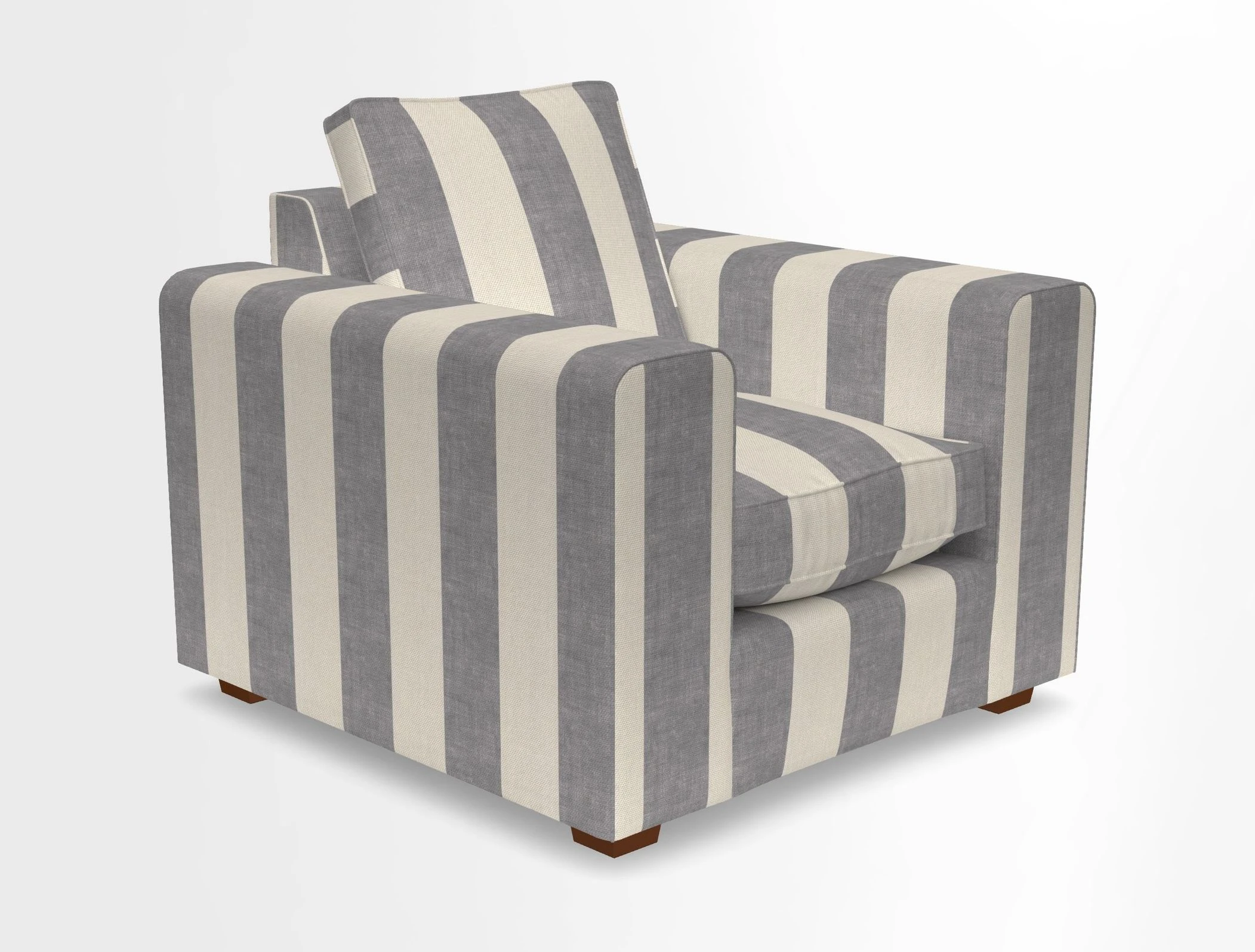 Saxmundham Chair in Two Tone Plain Biscuit