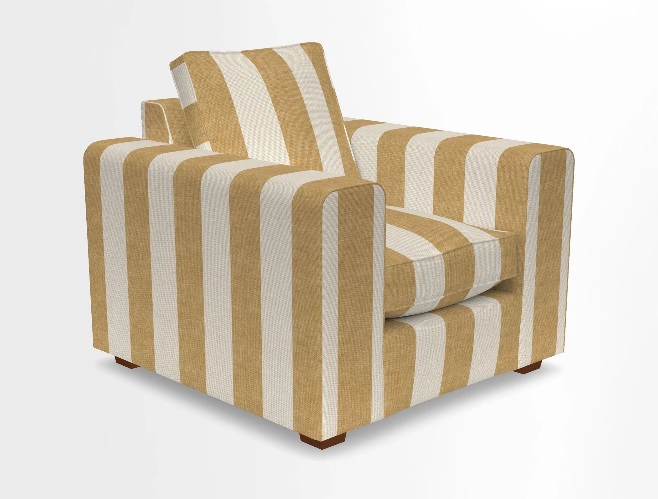 Saxmundham Chair in Two Tone Plain Biscuit