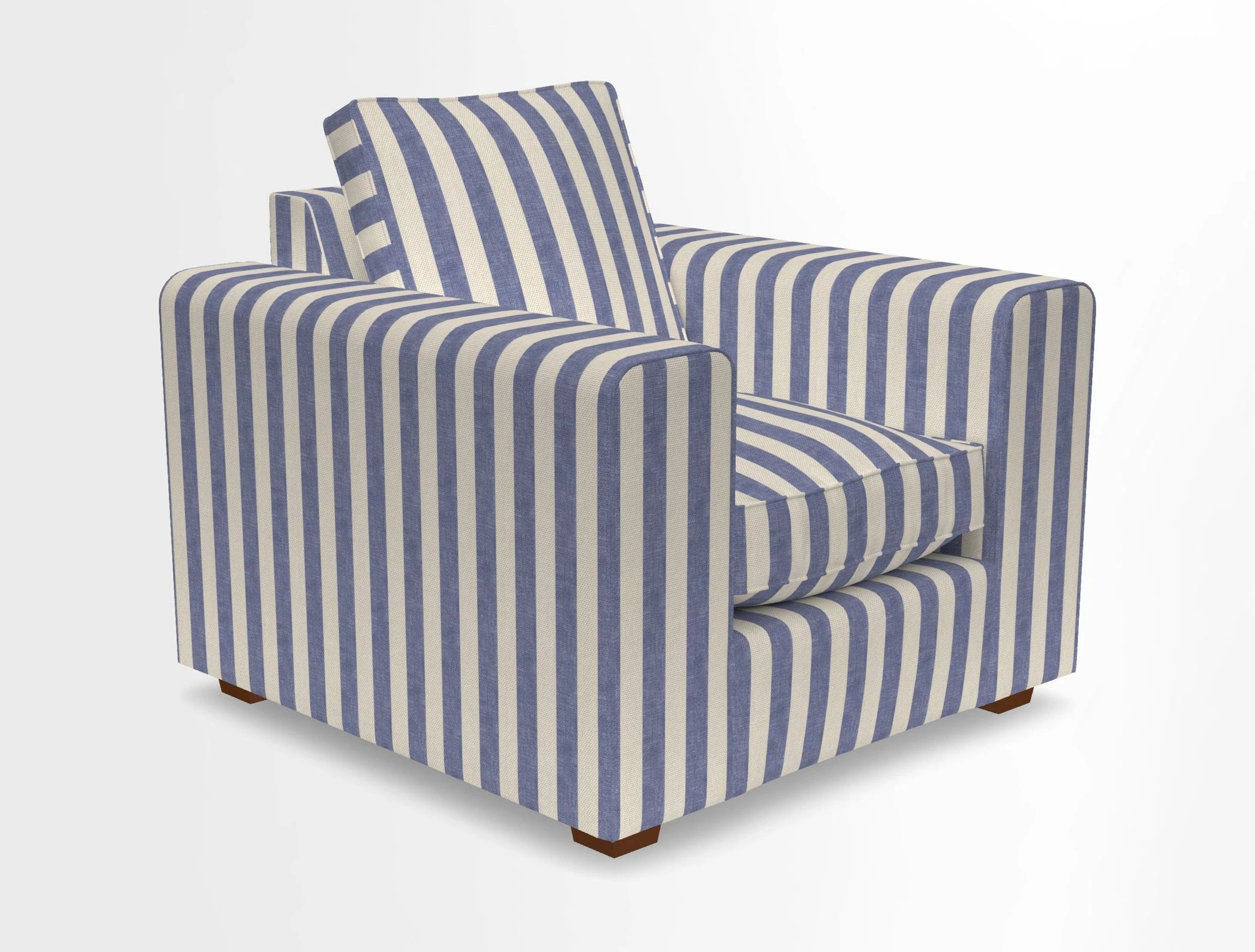 Saxmundham Chair in Two Tone Plain Biscuit
