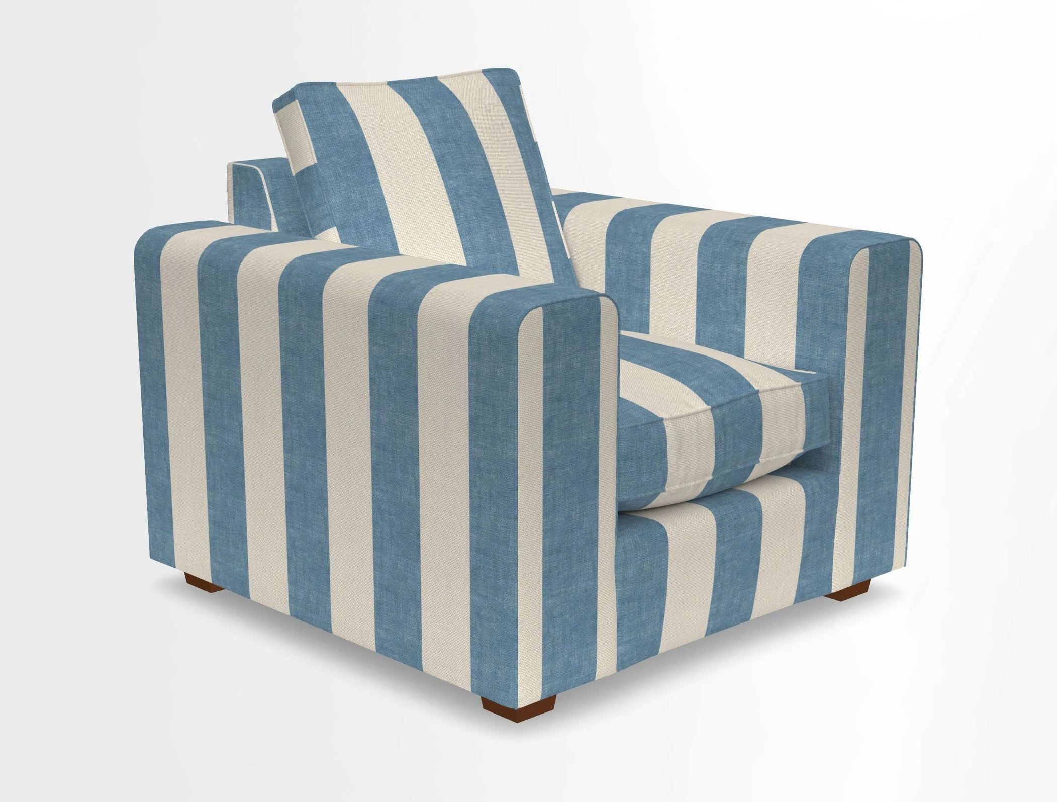 Saxmundham Chair in Two Tone Plain Biscuit