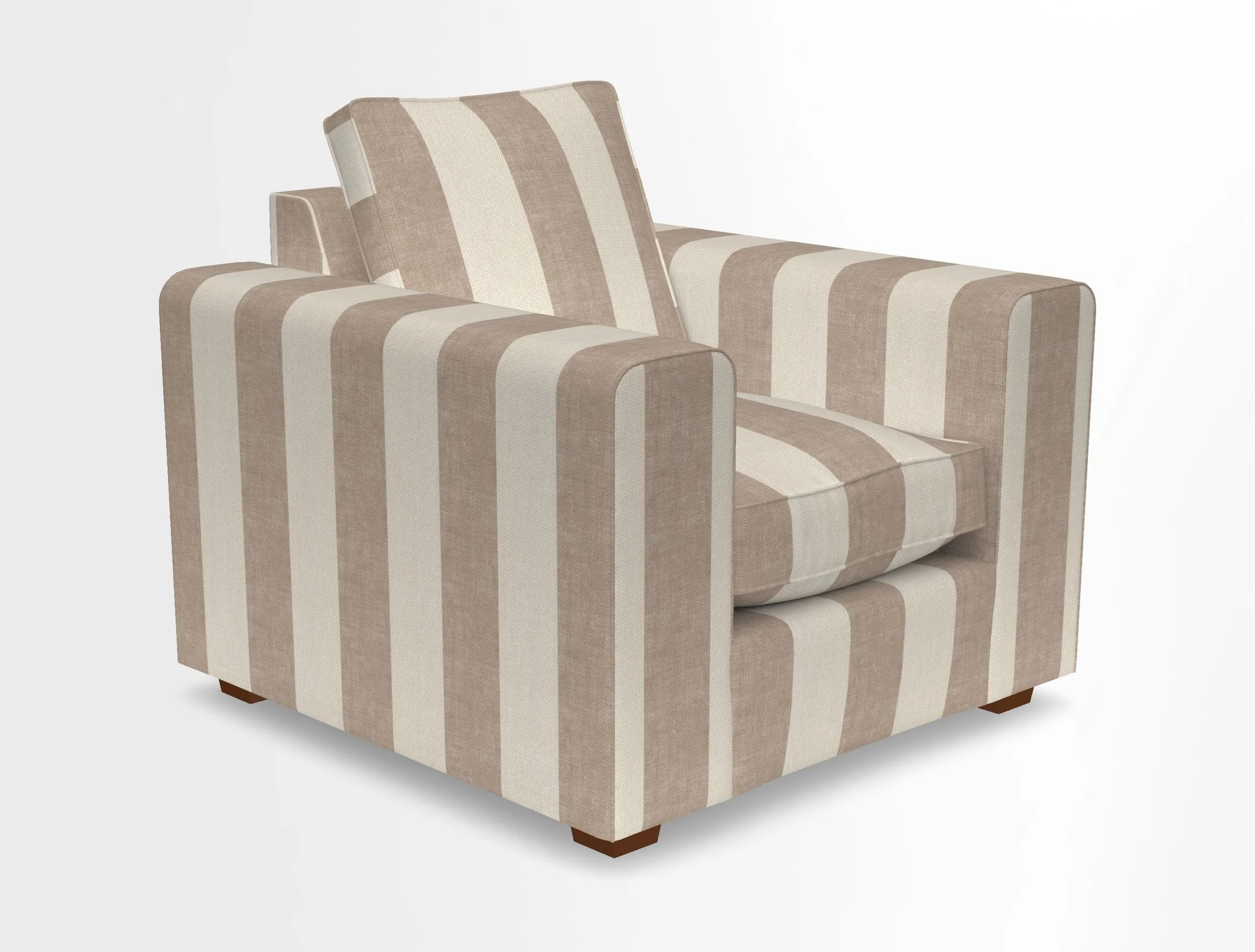 Saxmundham Chair in Two Tone Plain Biscuit