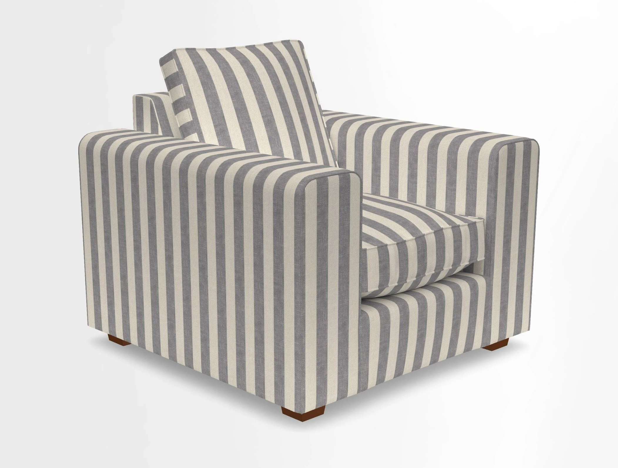 Saxmundham Chair in Two Tone Plain Biscuit