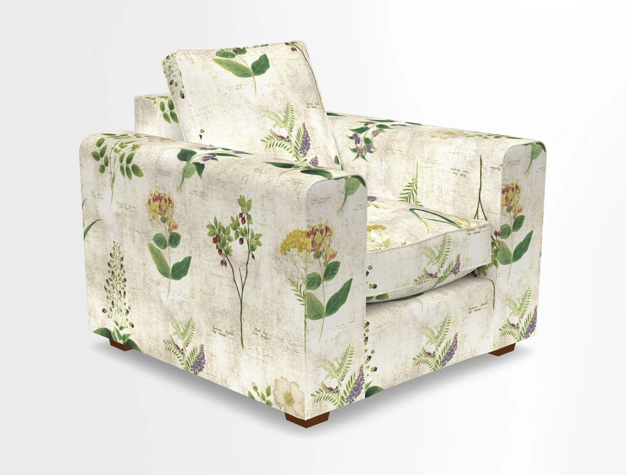 Saxmundham Chair in Two Tone Plain Biscuit