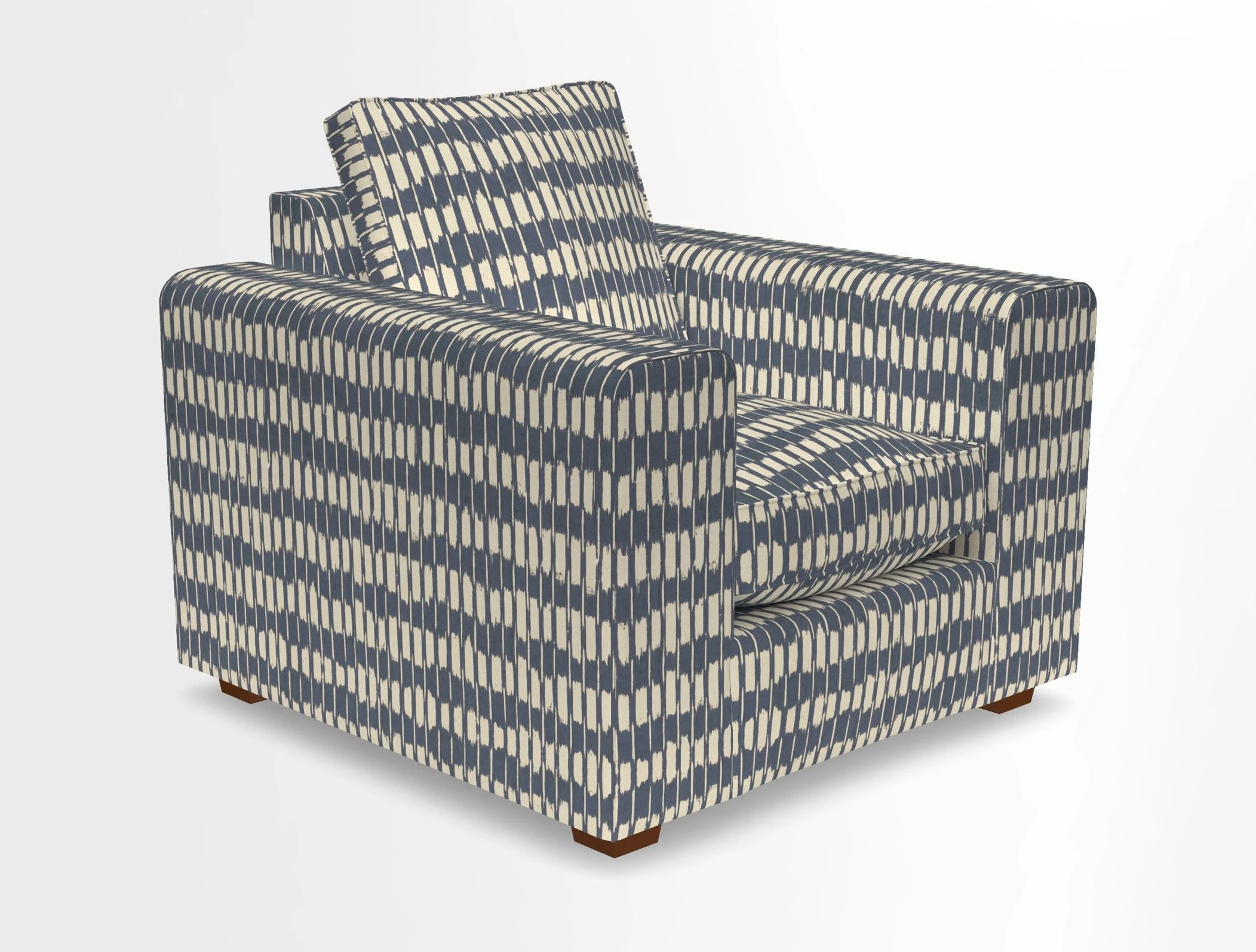 Saxmundham Chair in Two Tone Plain Biscuit