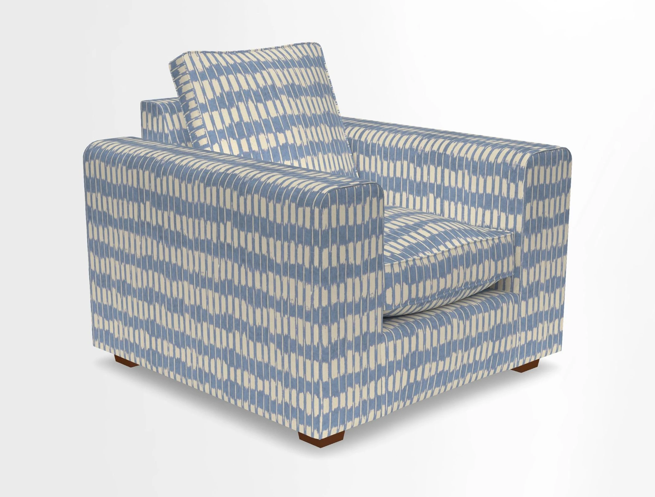 Saxmundham Chair in Two Tone Plain Biscuit