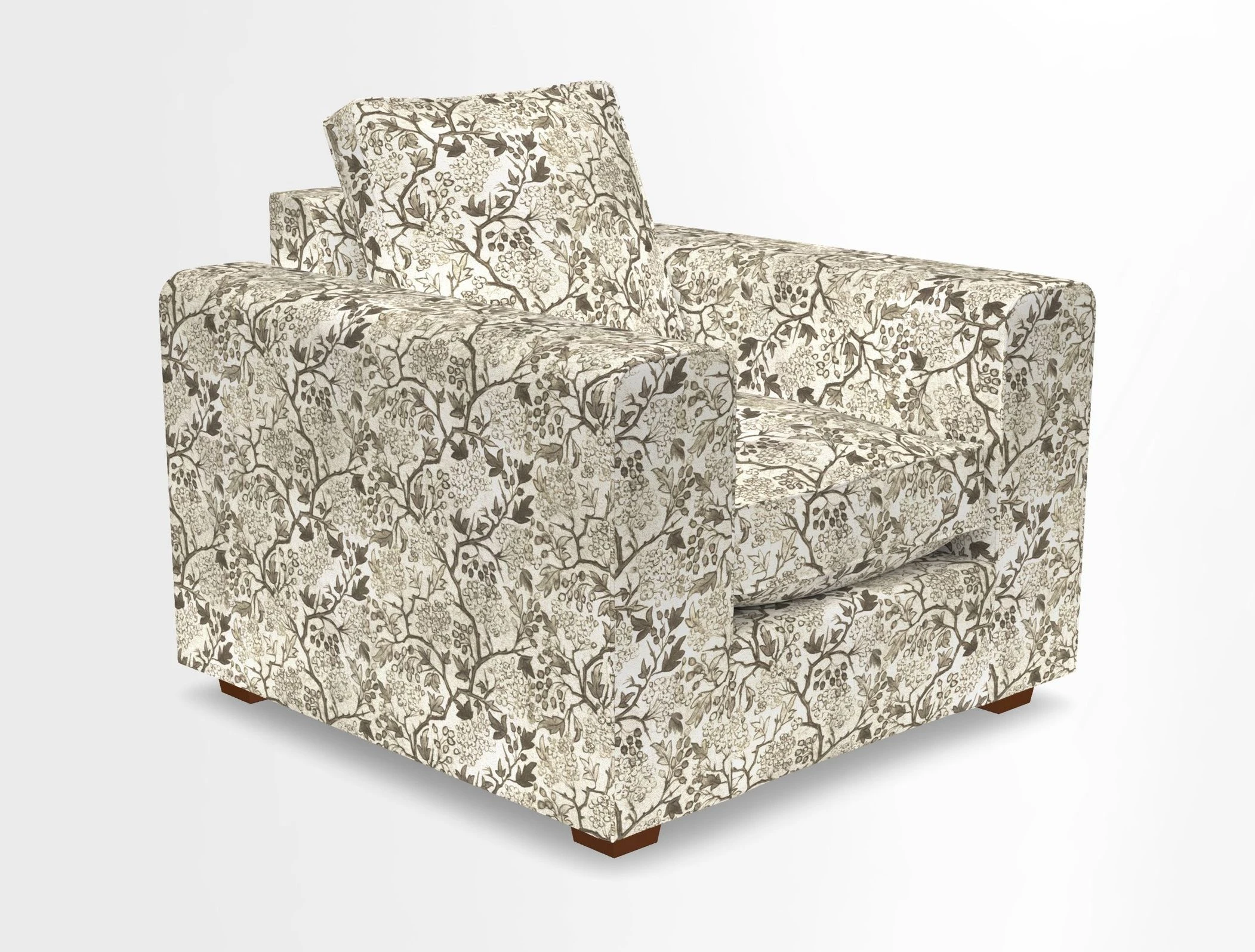 Saxmundham Chair in Two Tone Plain Biscuit