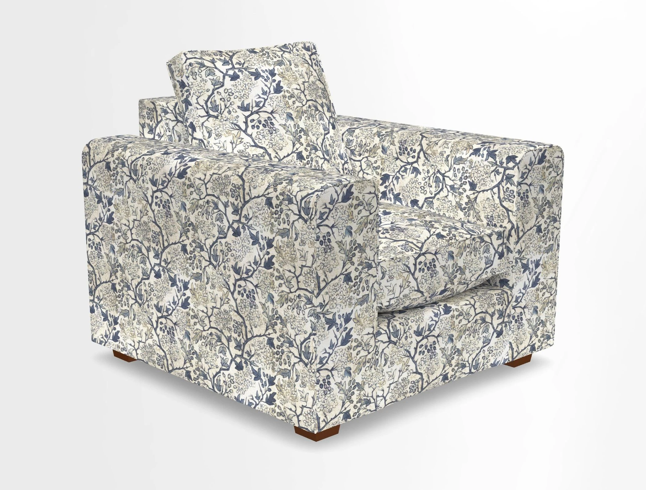 Saxmundham Chair in Two Tone Plain Biscuit