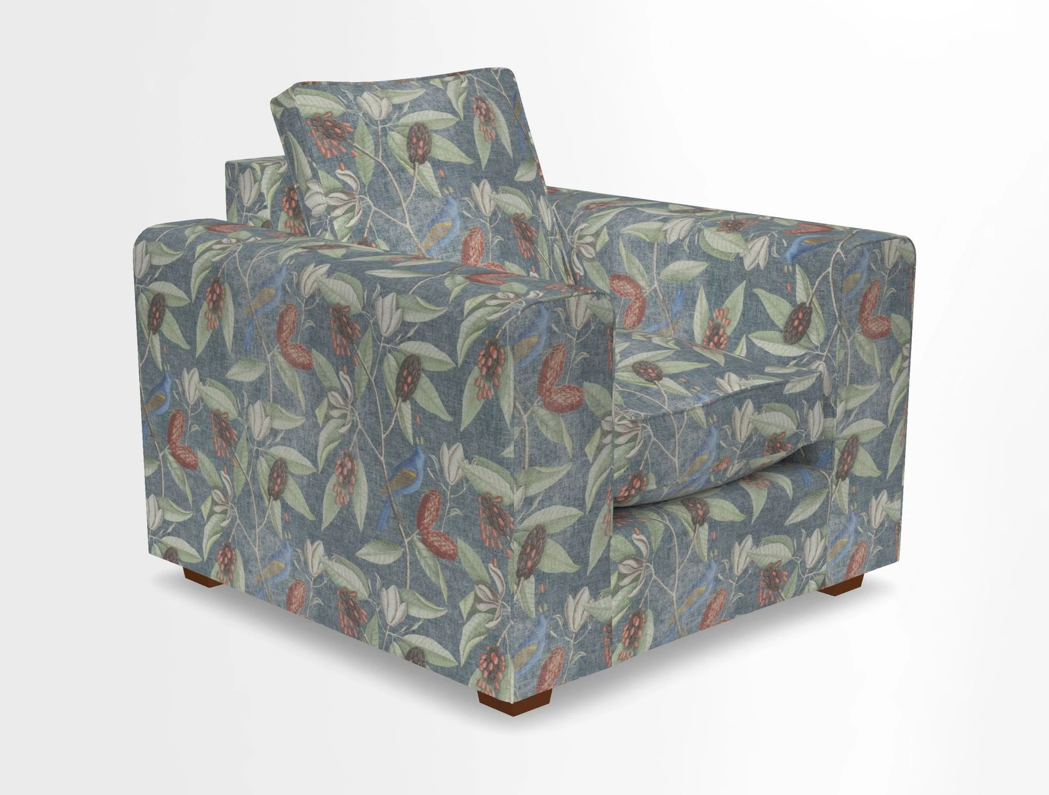 Saxmundham Chair in Two Tone Plain Biscuit