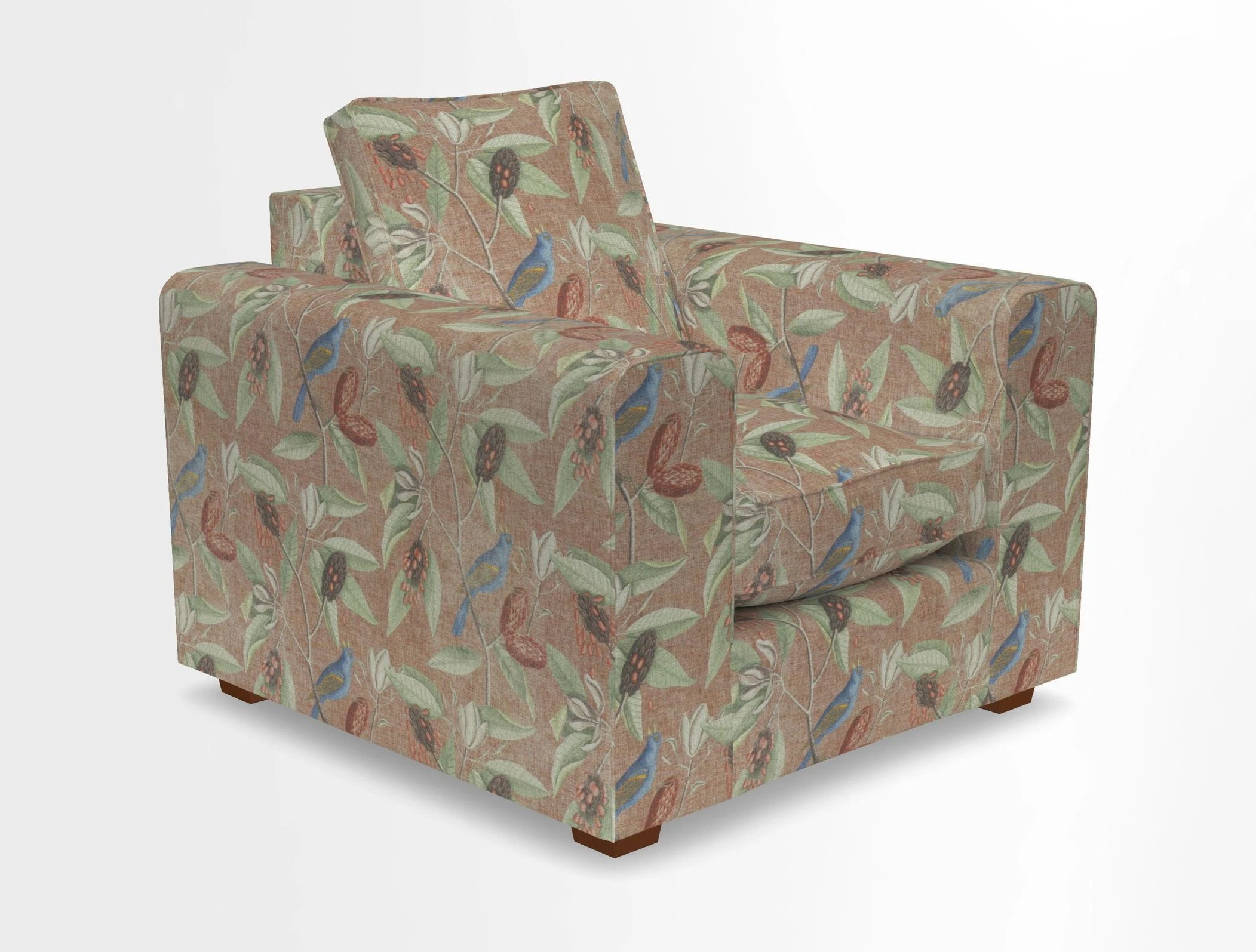 Saxmundham Chair in Two Tone Plain Biscuit
