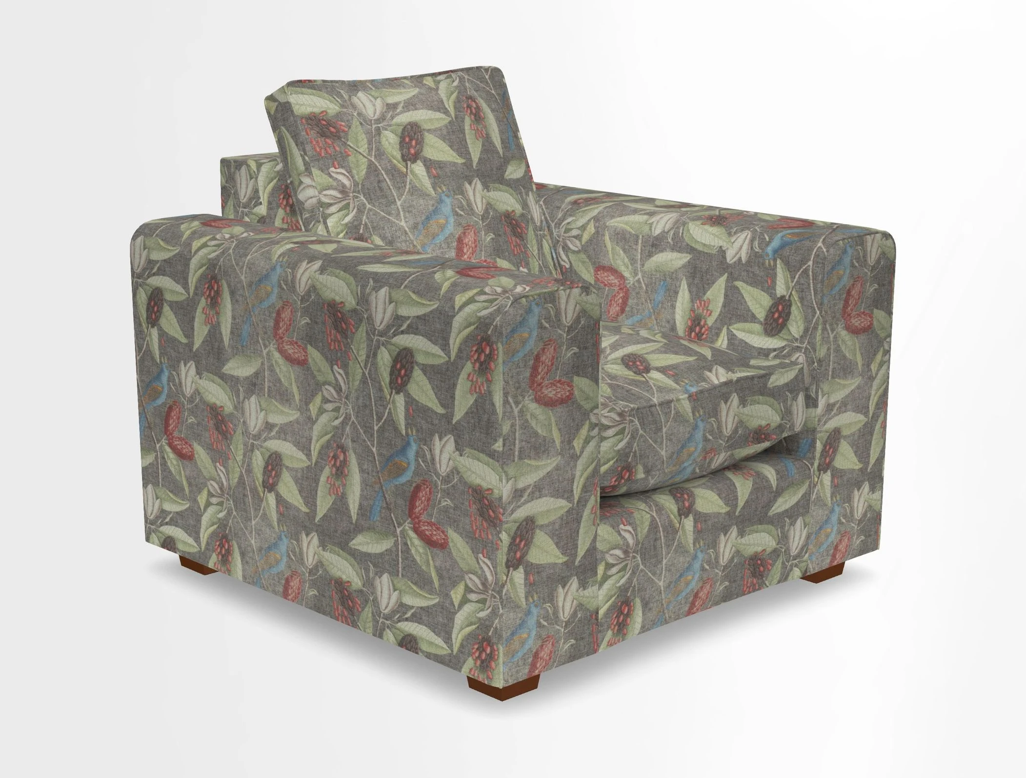 Saxmundham Chair in Two Tone Plain Biscuit