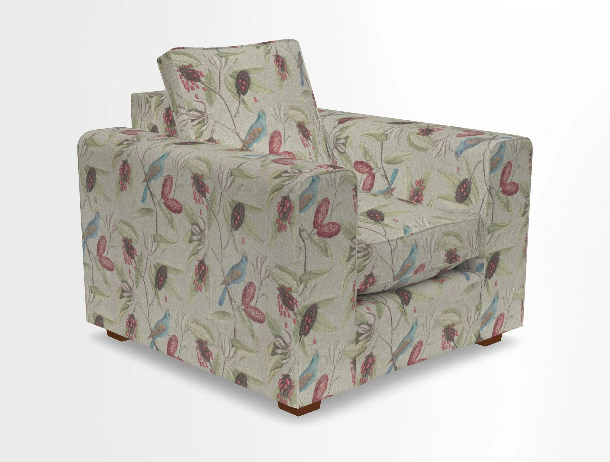 Saxmundham Chair in Two Tone Plain Biscuit