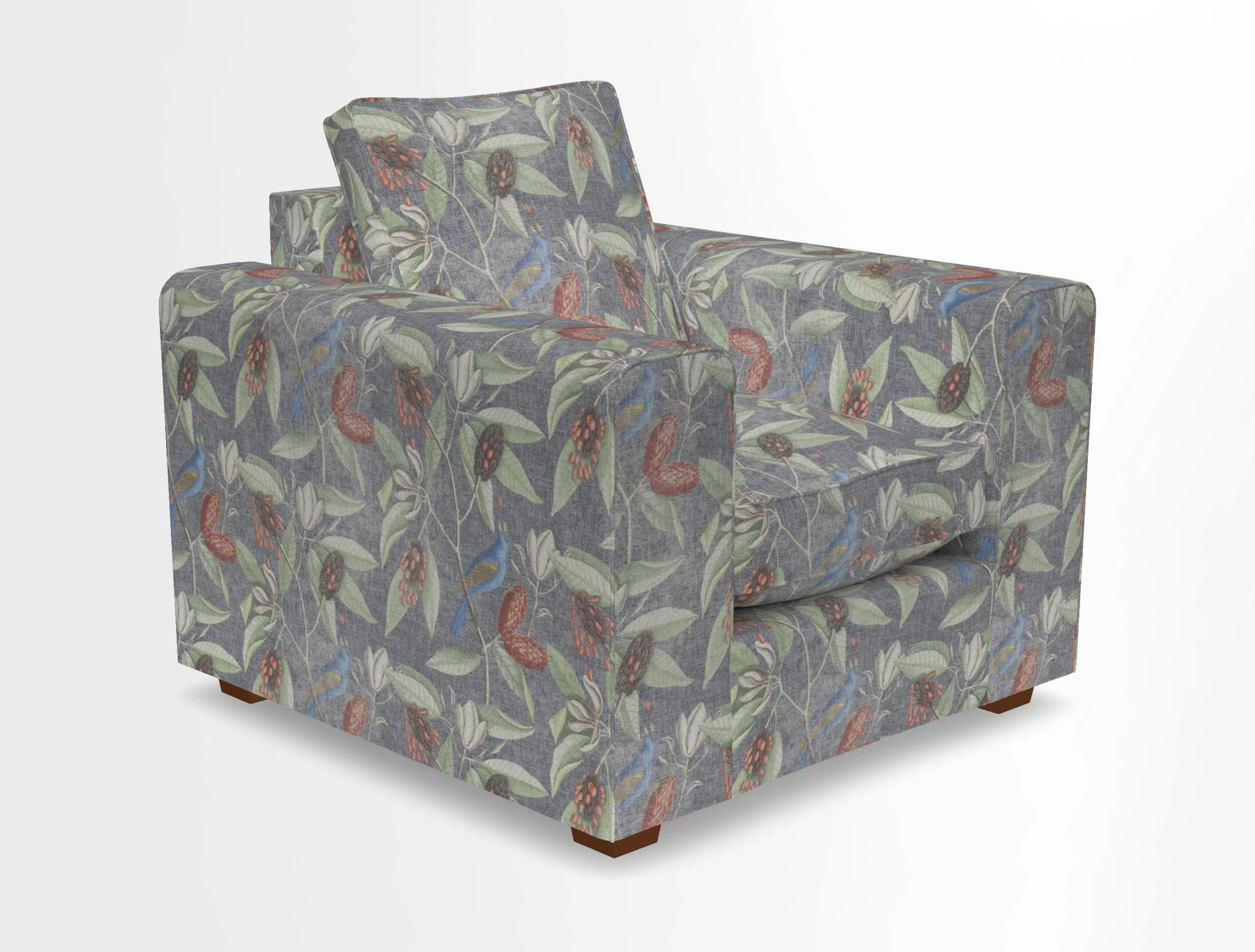 Saxmundham Chair in Two Tone Plain Biscuit