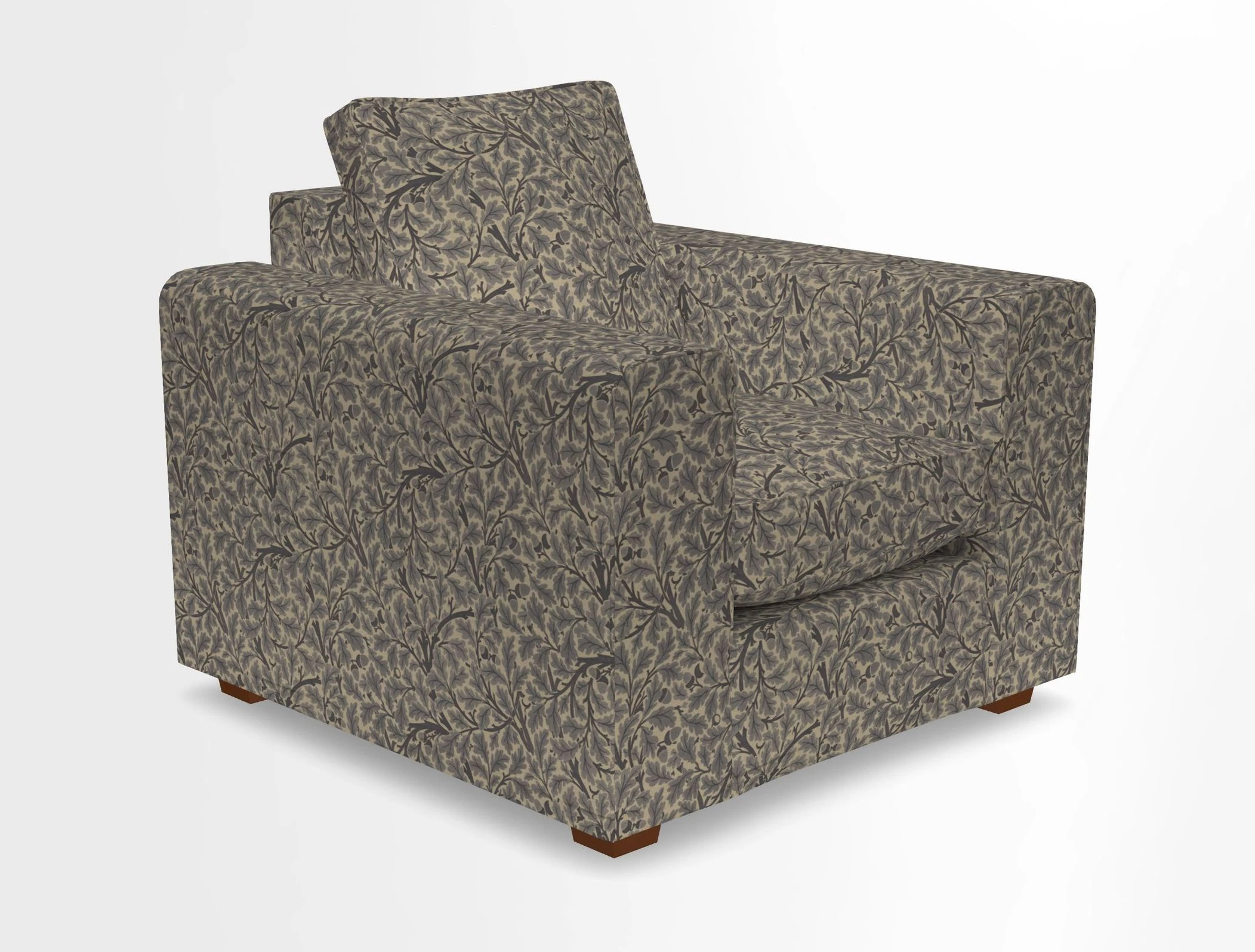 Saxmundham Chair in Two Tone Plain Biscuit