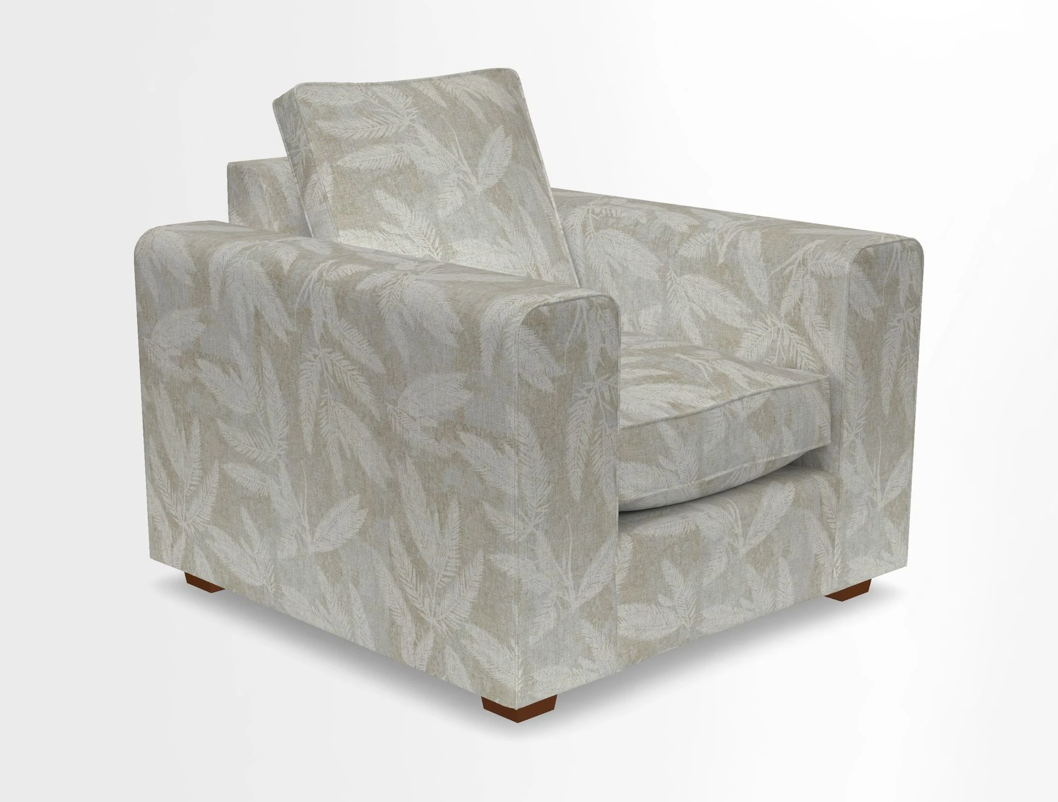 Saxmundham Chair in Two Tone Plain Biscuit